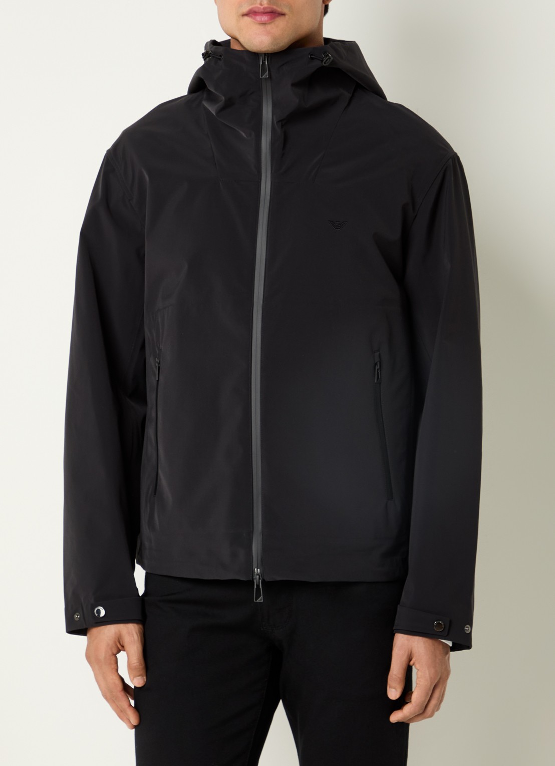 Armani Blouson softshell jack met steekzakken - detail 2 zwart