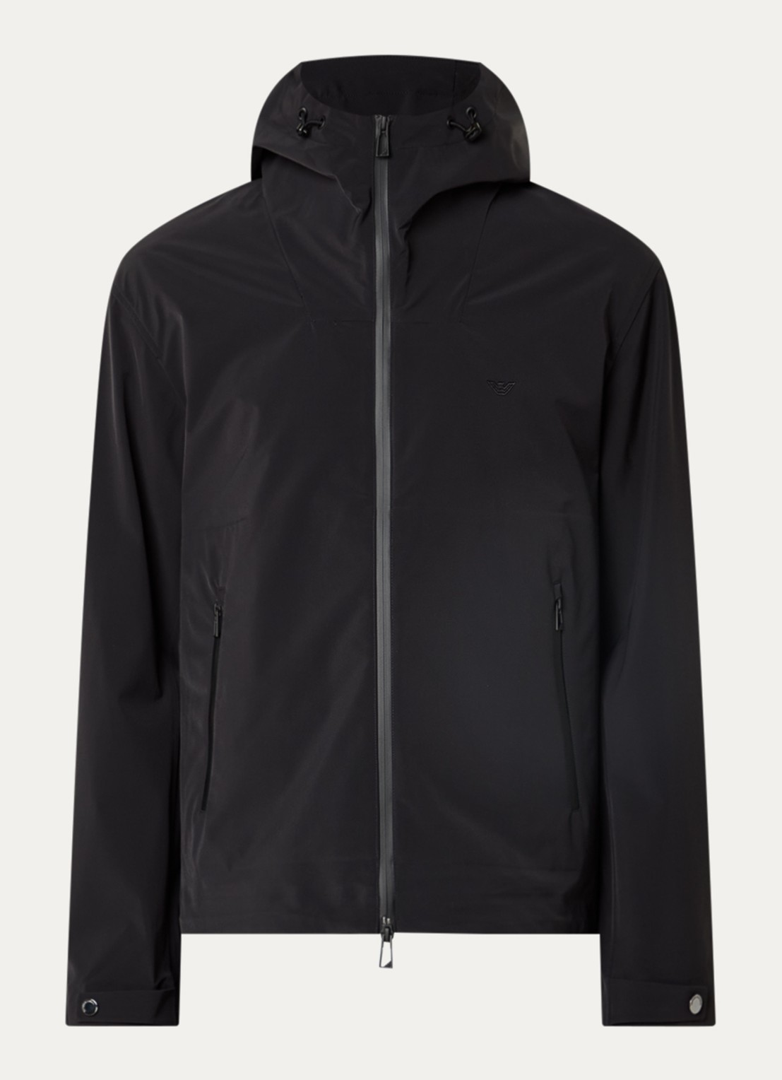 Armani Blouson softshell jack met steekzakken - voorkant 3 zwart