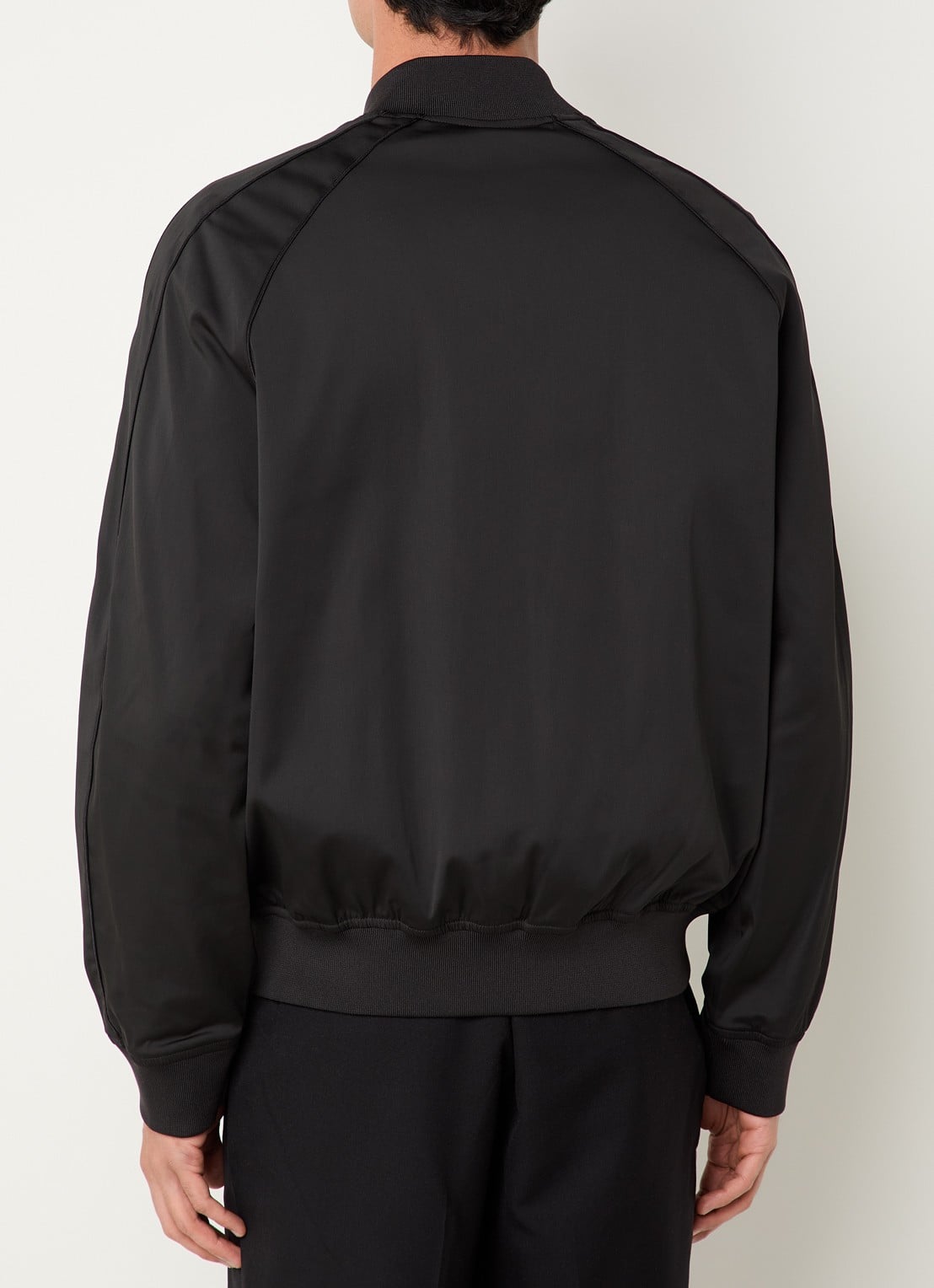 Armani Bomberjack met logo en ritszakken - achterkant 3 zwart