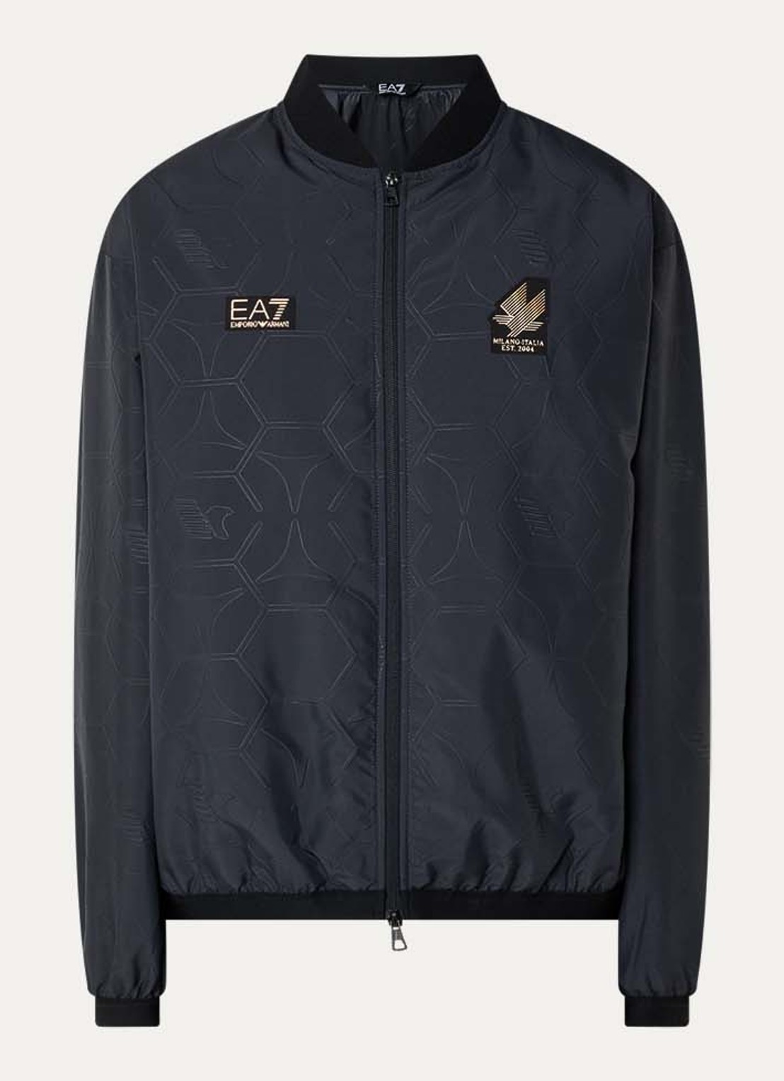 Armani Bomberjack met logo - voorkant zwart