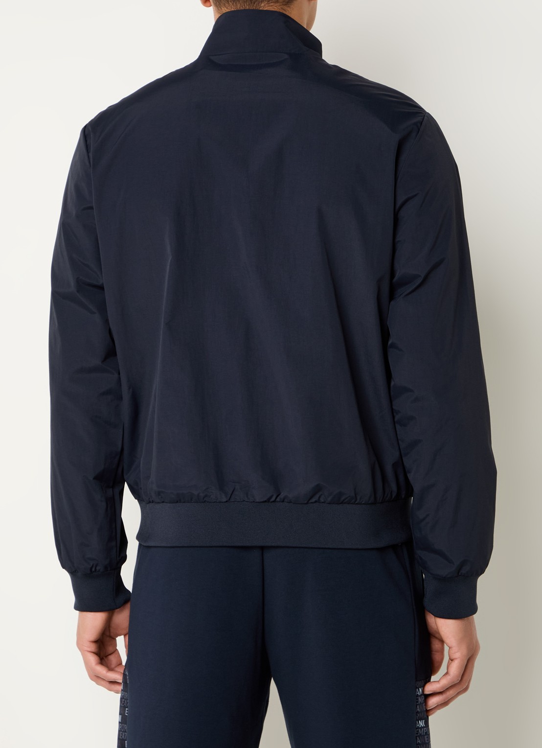 Armani Bomberjack met ritszakken en logo - achterkant 4 donkerblauw
