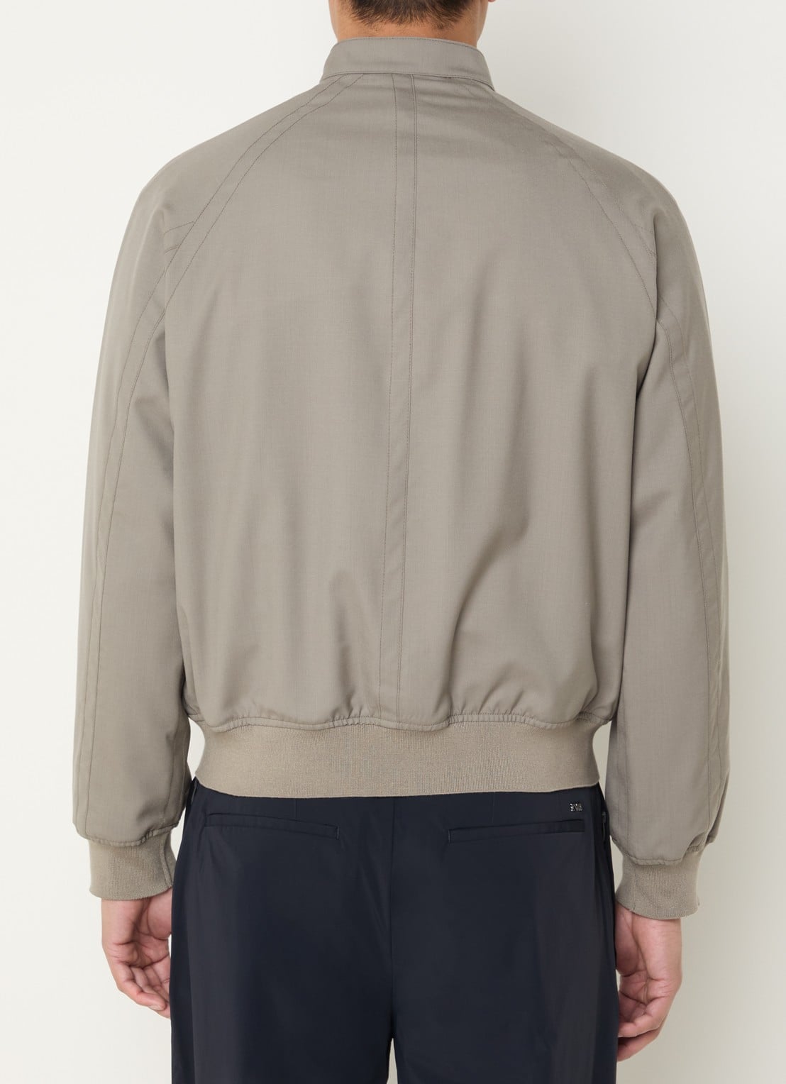 Armani Bomberjack met steekzakken - achterkant donkerbeige