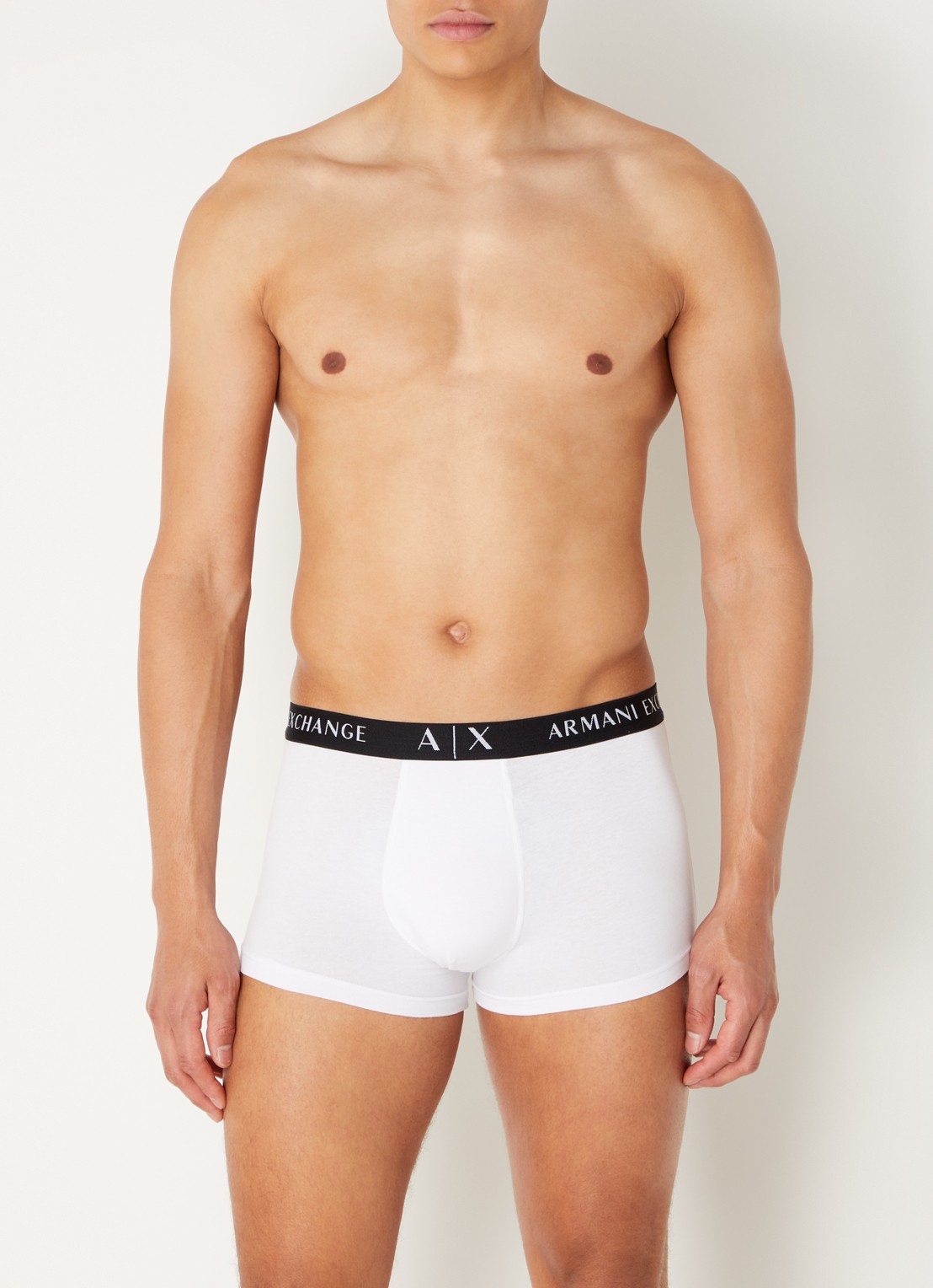 Armani Boxershorts met logoband in 3-pack - voorkant 2 wit
