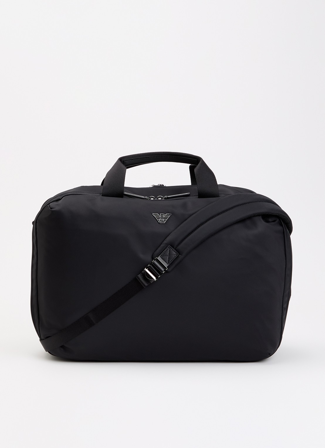 Armani Businesstas / rugzak met en afneembare schouderriem - voorkant 2 zwart