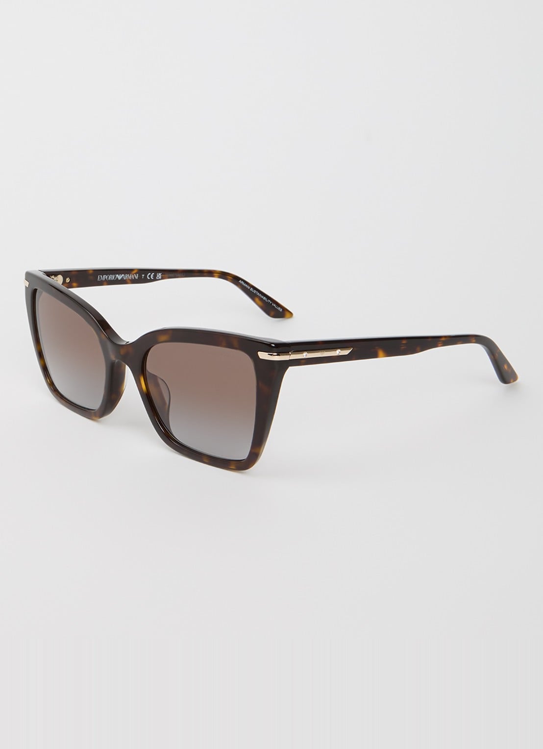 Armani Butterfly zonnebril EA4273BU - voorkant donkerbruin