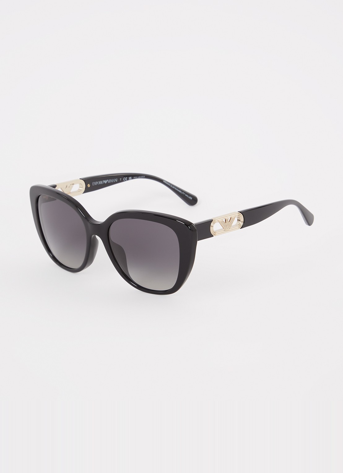 Armani Butterfly zonnebril gepolariseerd EA4214U - voorkant 4 zwart