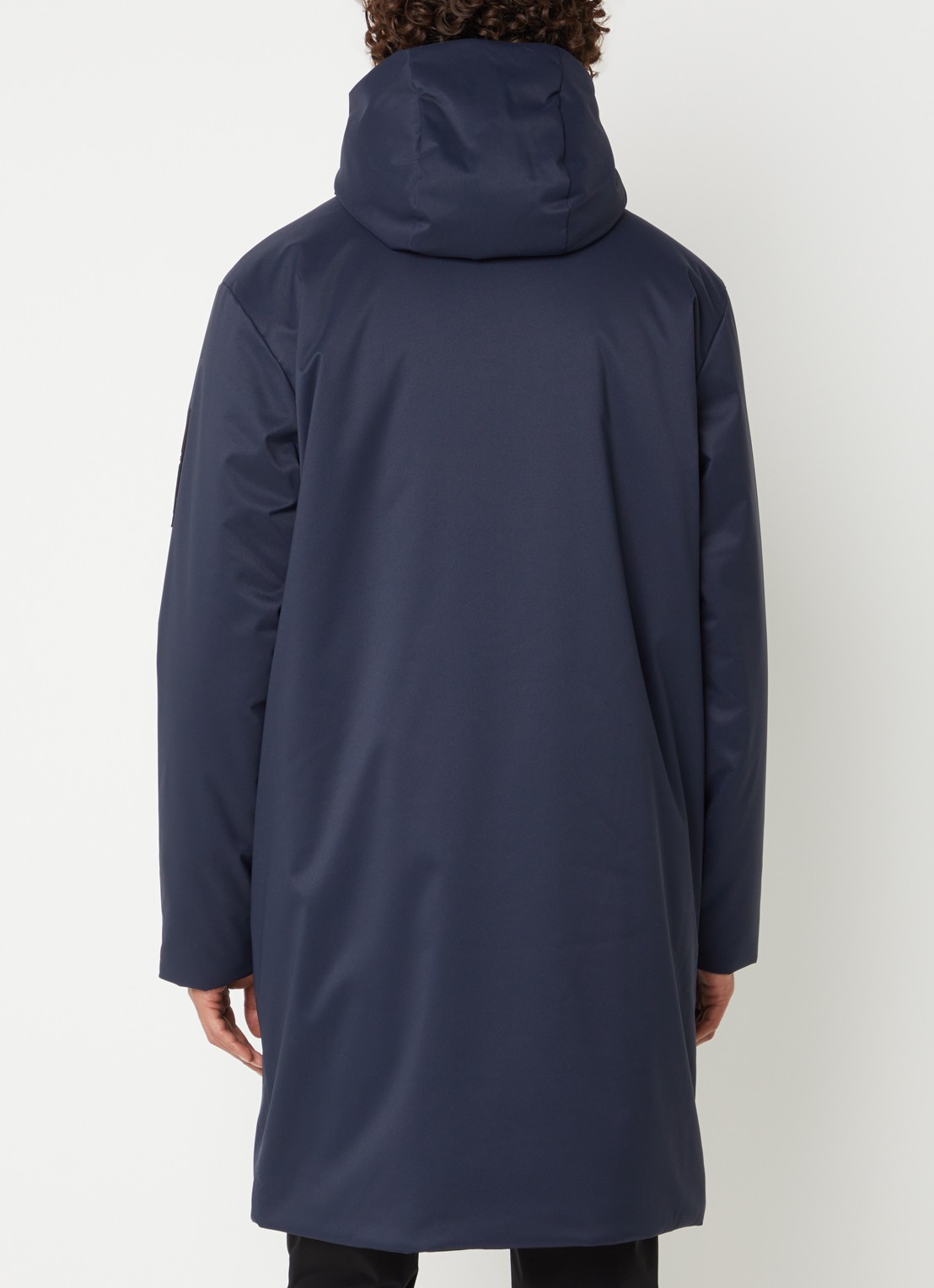 Armani Caban gewatteerd softshell jack met opgestikte zakken - achterkant 4 donkerblauw