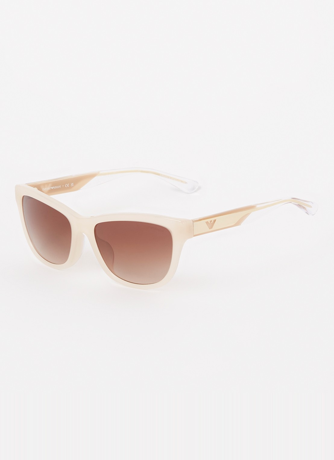 Armani Cat Eye zonnebril EA4227U - voorkant beige