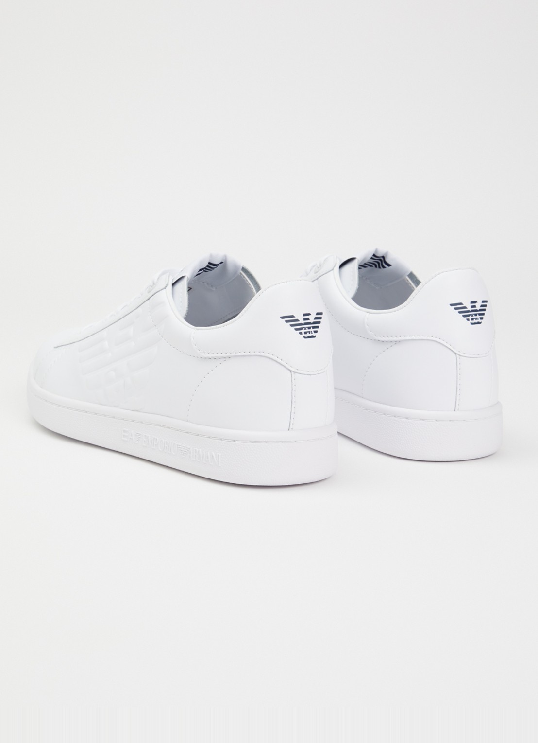 Armani Classic CC sneaker van leer  - achterkant 4 wit