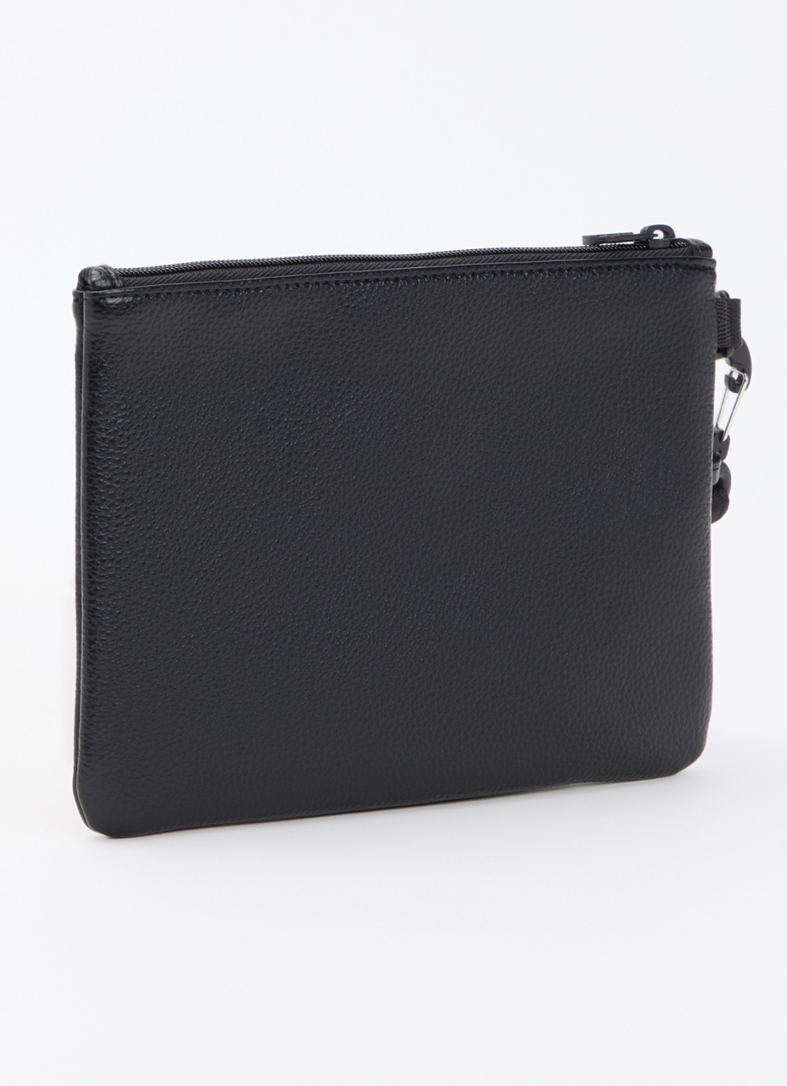 Armani Clutch van imitatieleer met logo - achterkant 5 zwart