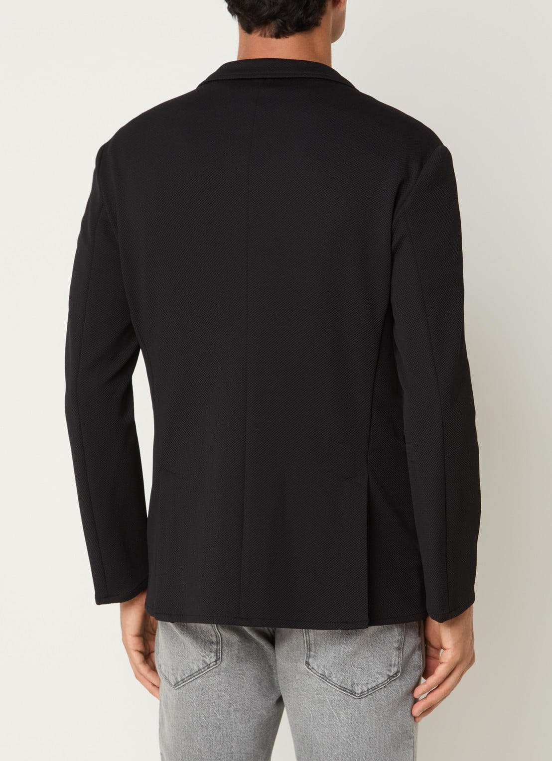 Armani Colbert met structuur - achterkant zwart