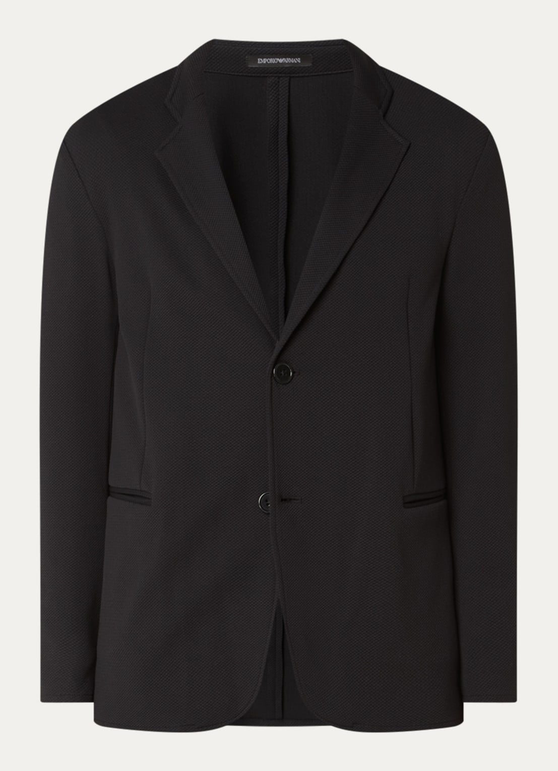 Armani Colbert met structuur - voorkant 3 zwart