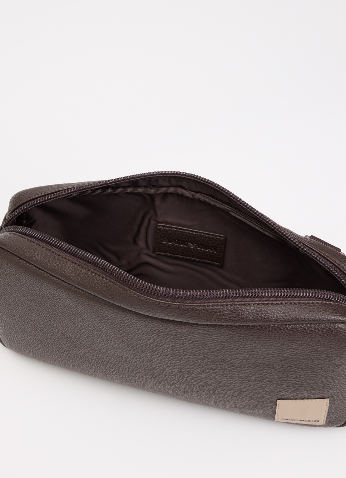 Armani crossbody tas met logo - detail 3 donkerbruin