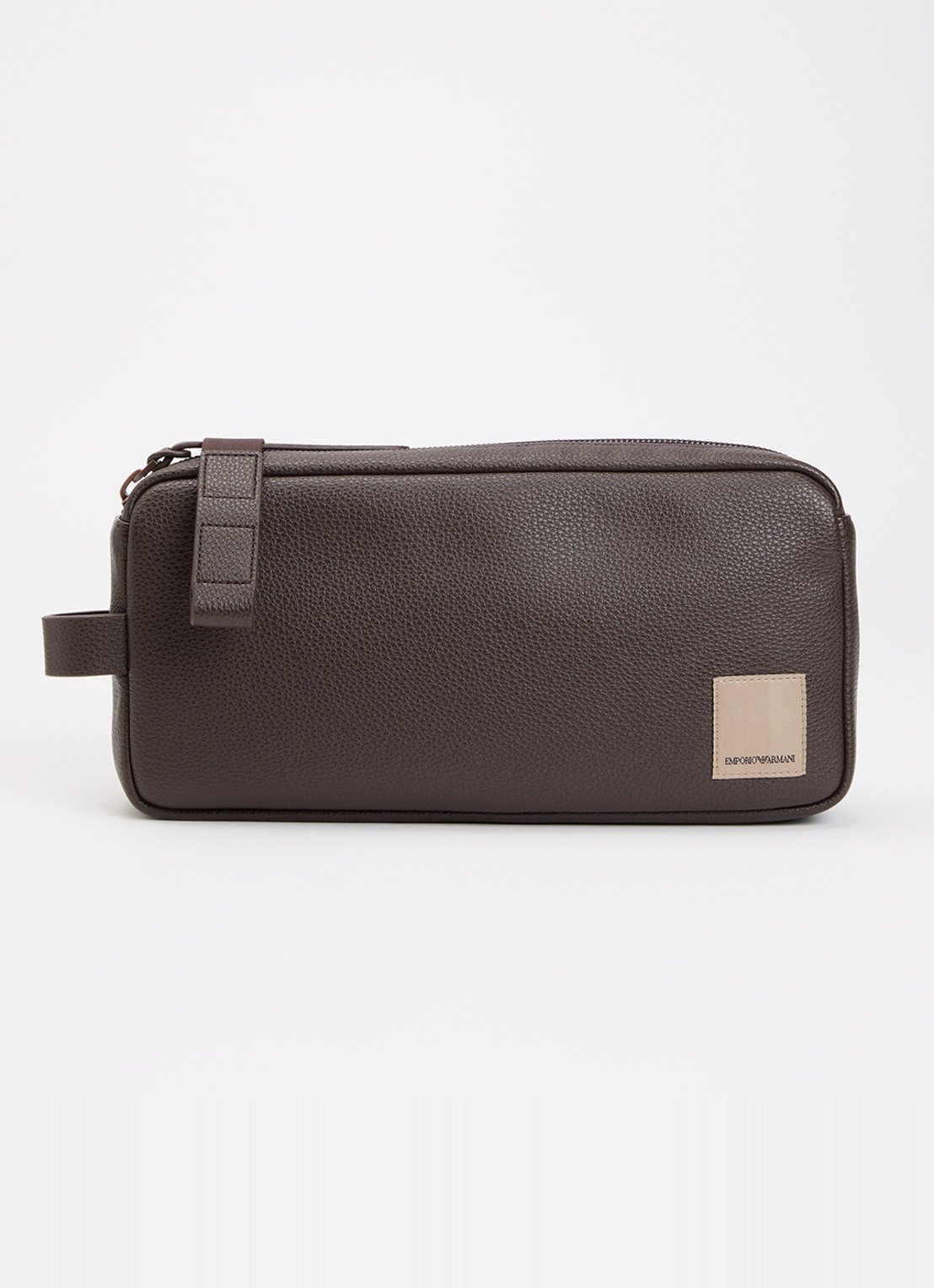 Armani crossbody tas met logo - voorkant 2 donkerbruin