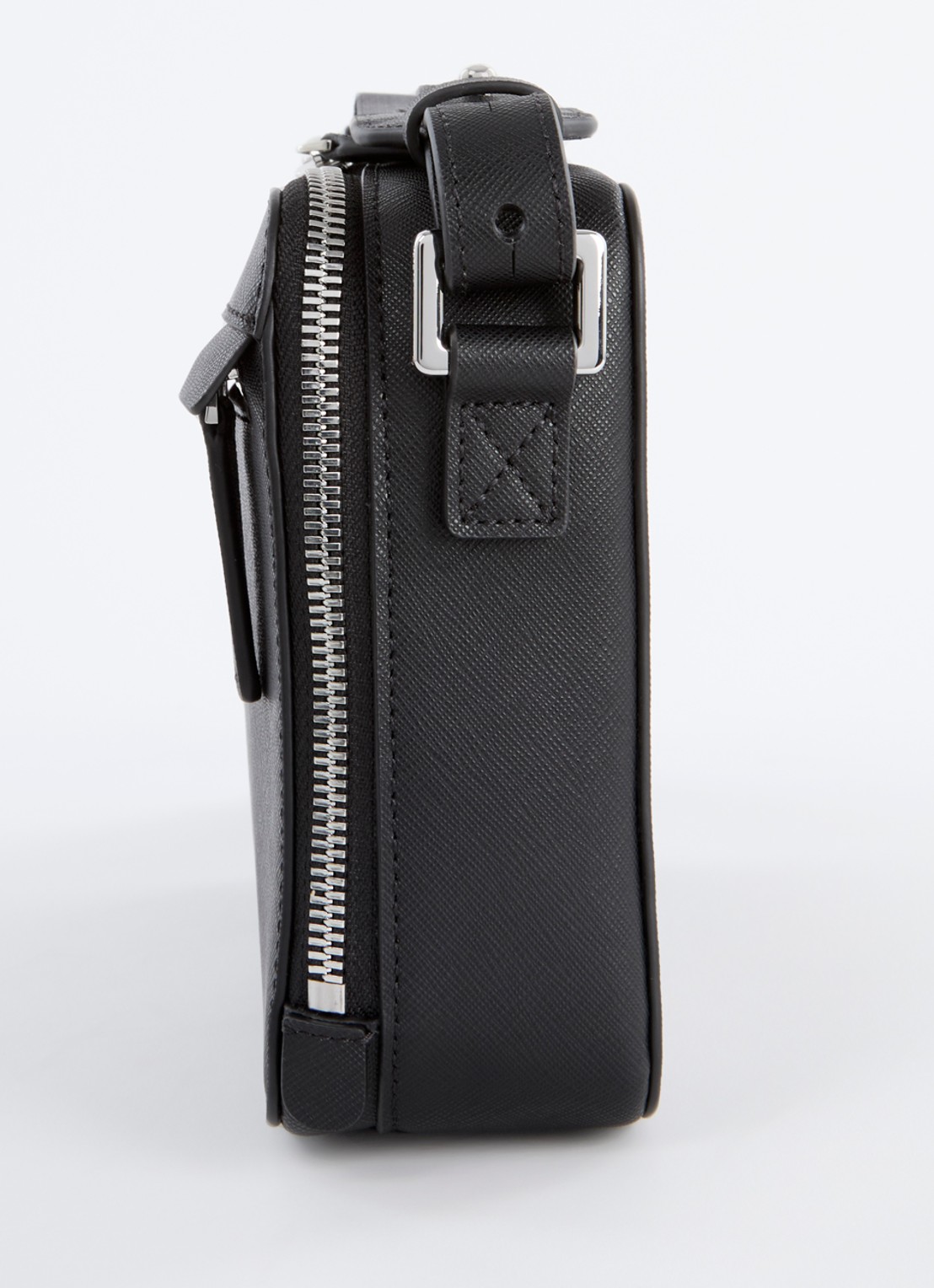Armani Crossbodytas met afneembare schouderriem en logo - detail 4 zwart