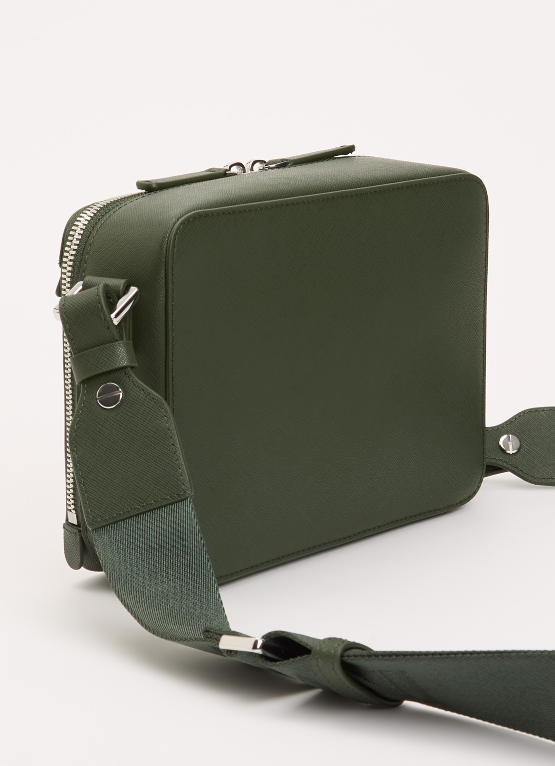 Armani Crossbodytas met afneembare schouderriem en logo - achterkant 2 bronsgroen