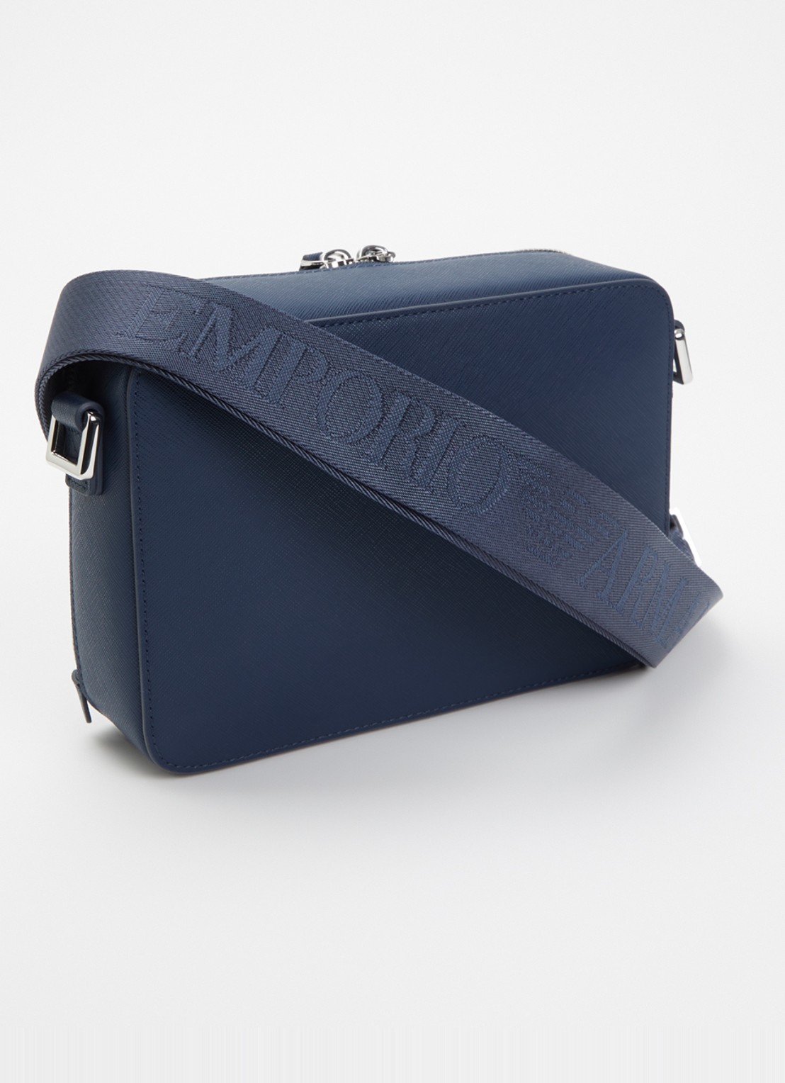 Armani Crossbodytas met afneembare schouderriem en logo - achterkant donkerblauw