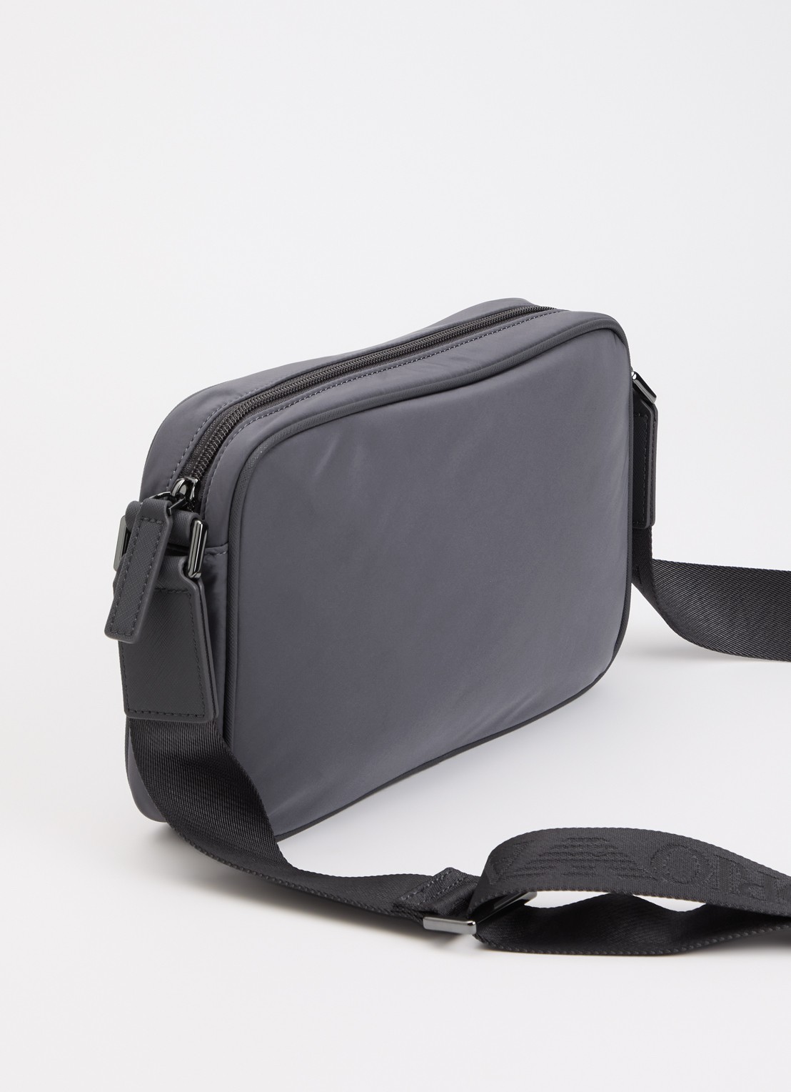 Armani Crossbodytas met afneembare schouderriem en logo - achterkant 5 blauwgrijs