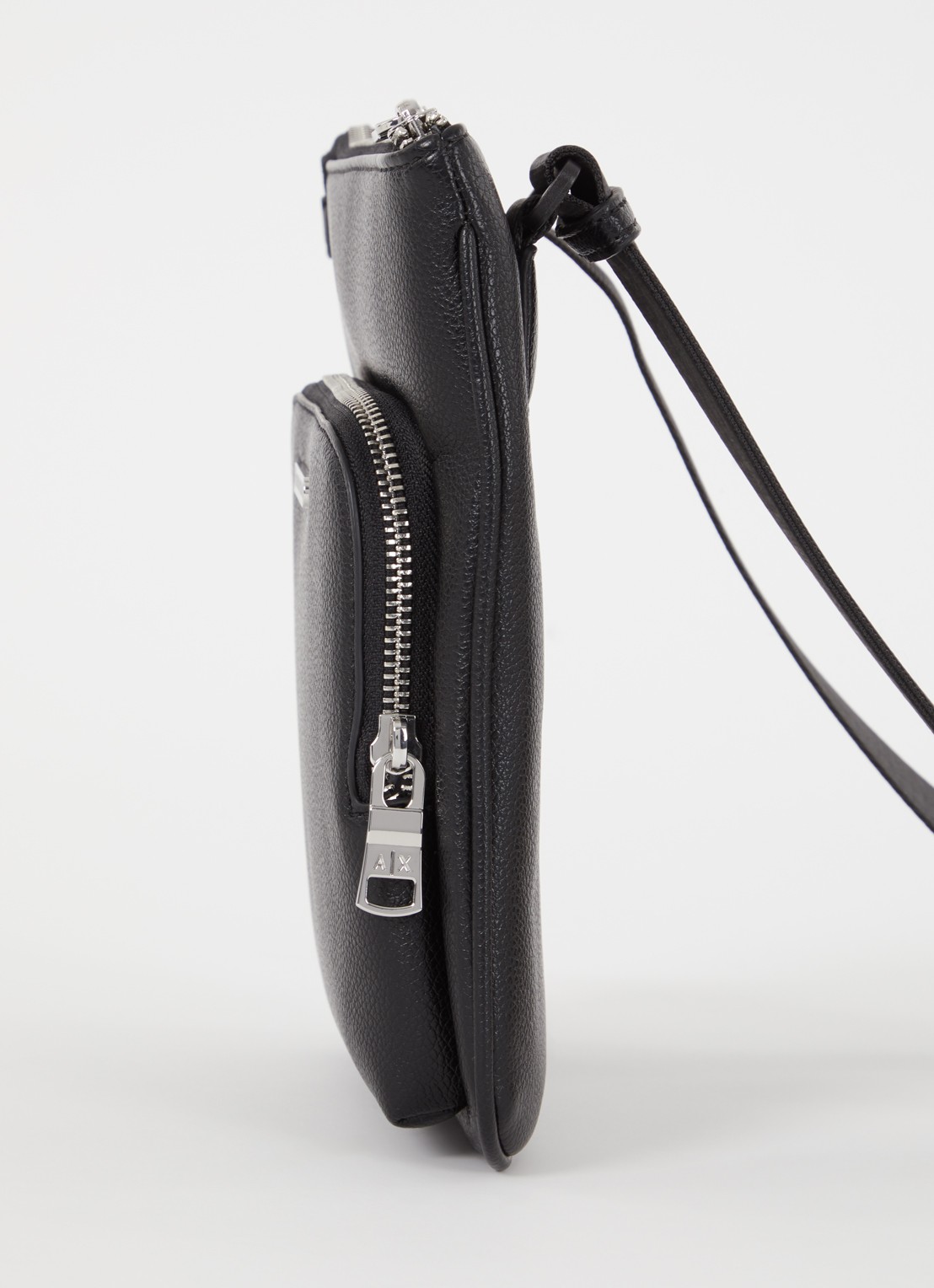 Armani Crossbodytas met logo en verstelbare schouderriem - detail 4 zwart