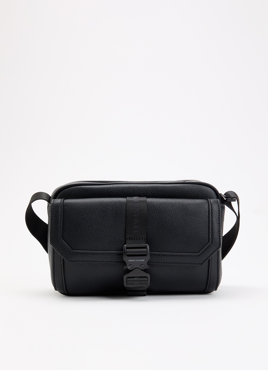 Armani Crossbodytas met logo - voorkant zwart