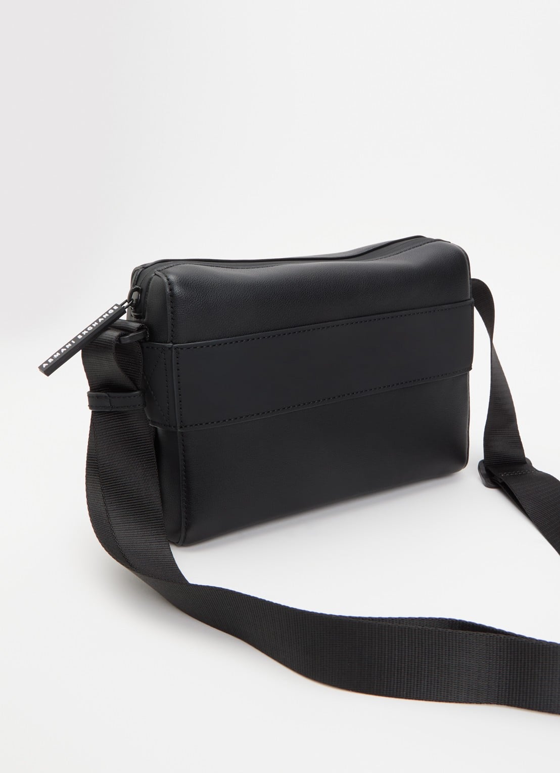Armani Crossbodytas met logo - achterkant zwart