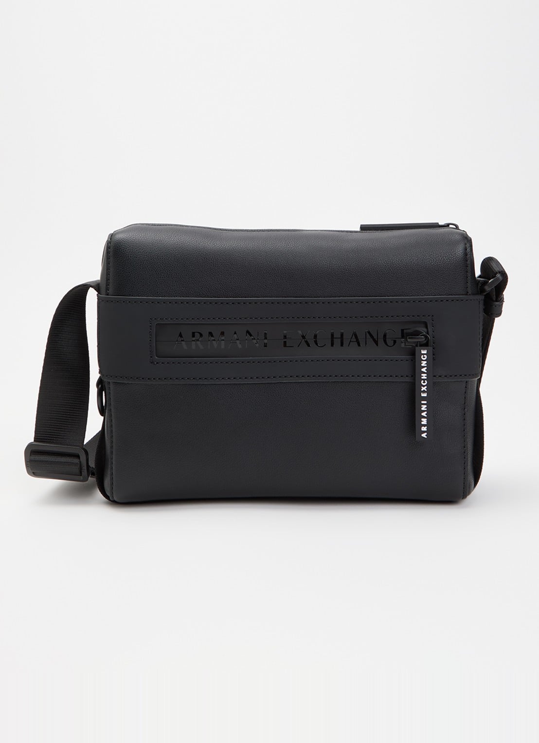 Armani Crossbodytas met logo - voorkant 5 zwart
