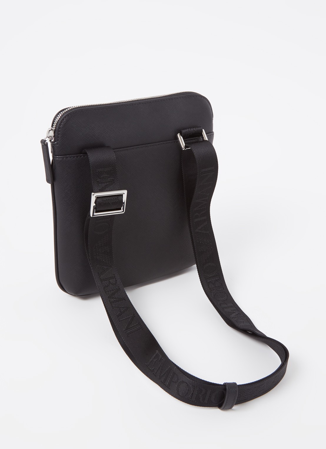 Armani Crossbodytas met logo - achterkant zwart