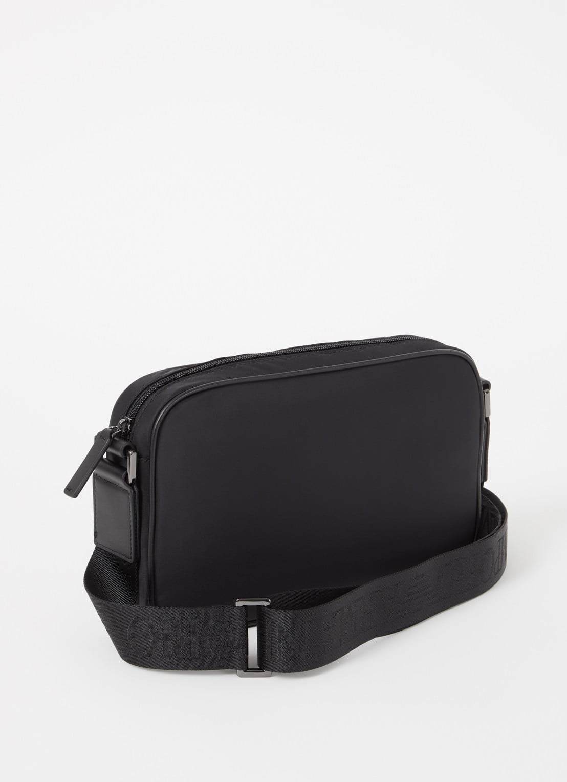 Armani Crossbodytas met logo - achterkant 2 zwart