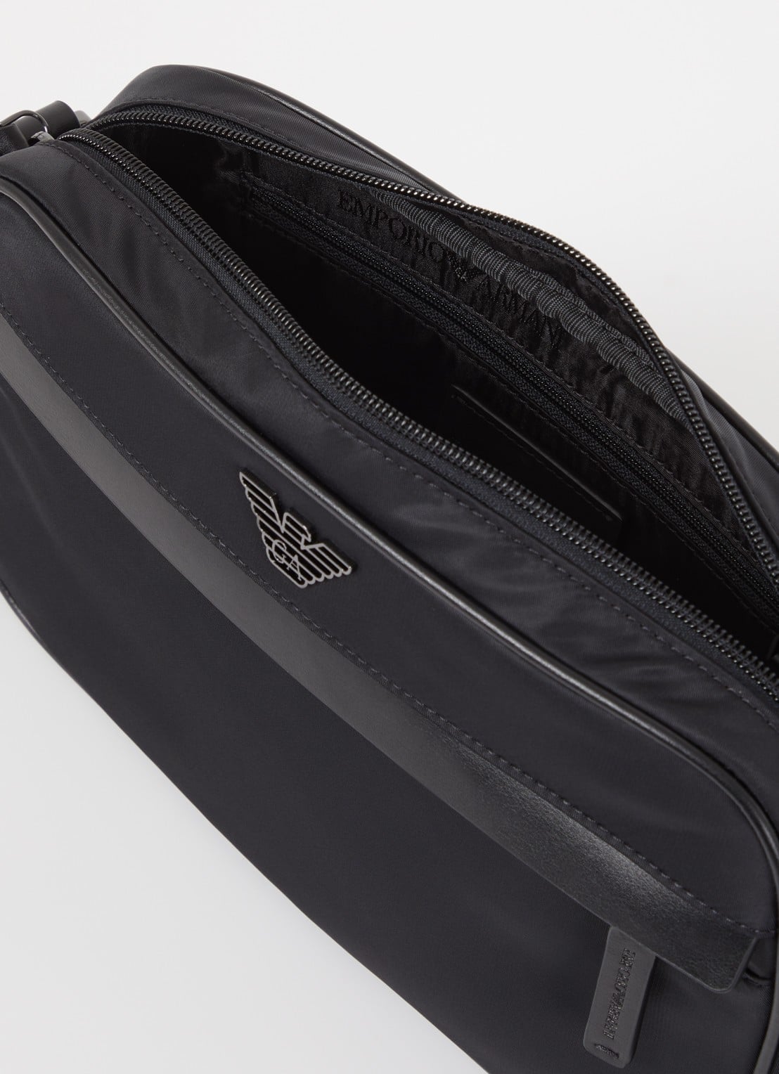Armani Crossbodytas met logo - detail 3 zwart