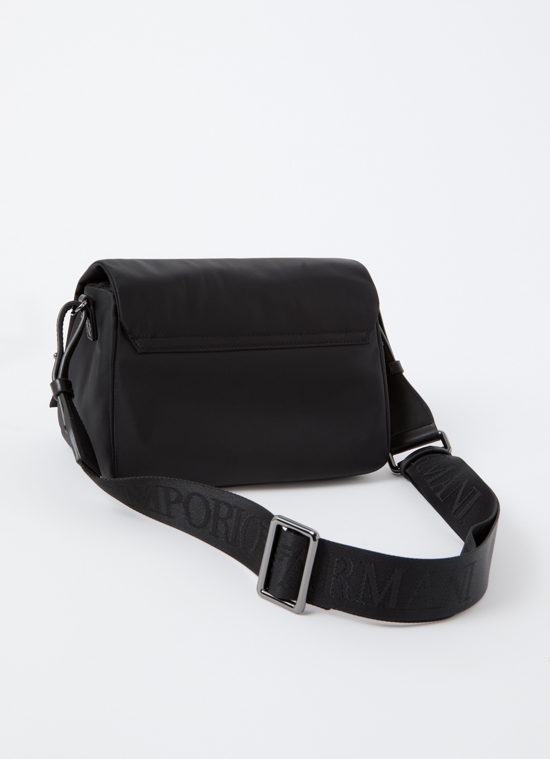 Armani Crossbodytas met logo - achterkant zwart