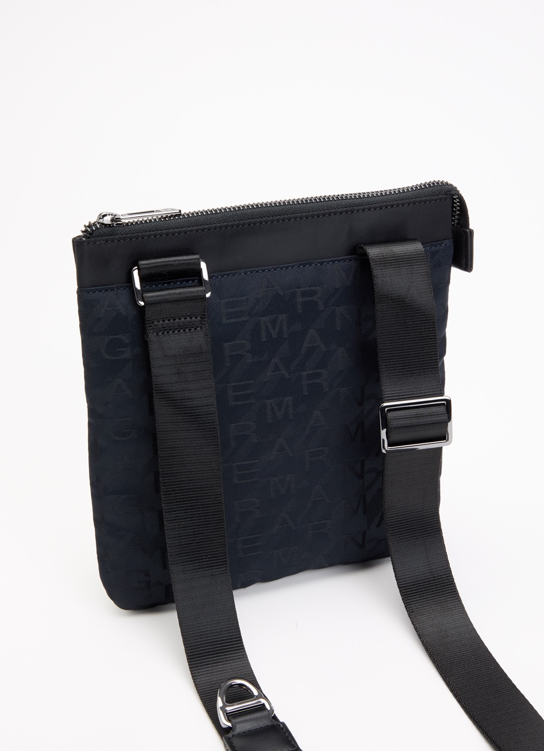 Armani Crossbodytas met logoprint - achterkant 5 donkerblauw