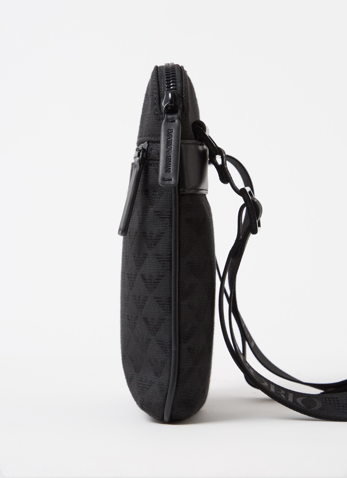 Armani Crossbodytas met logoprint - detail 4 zwart