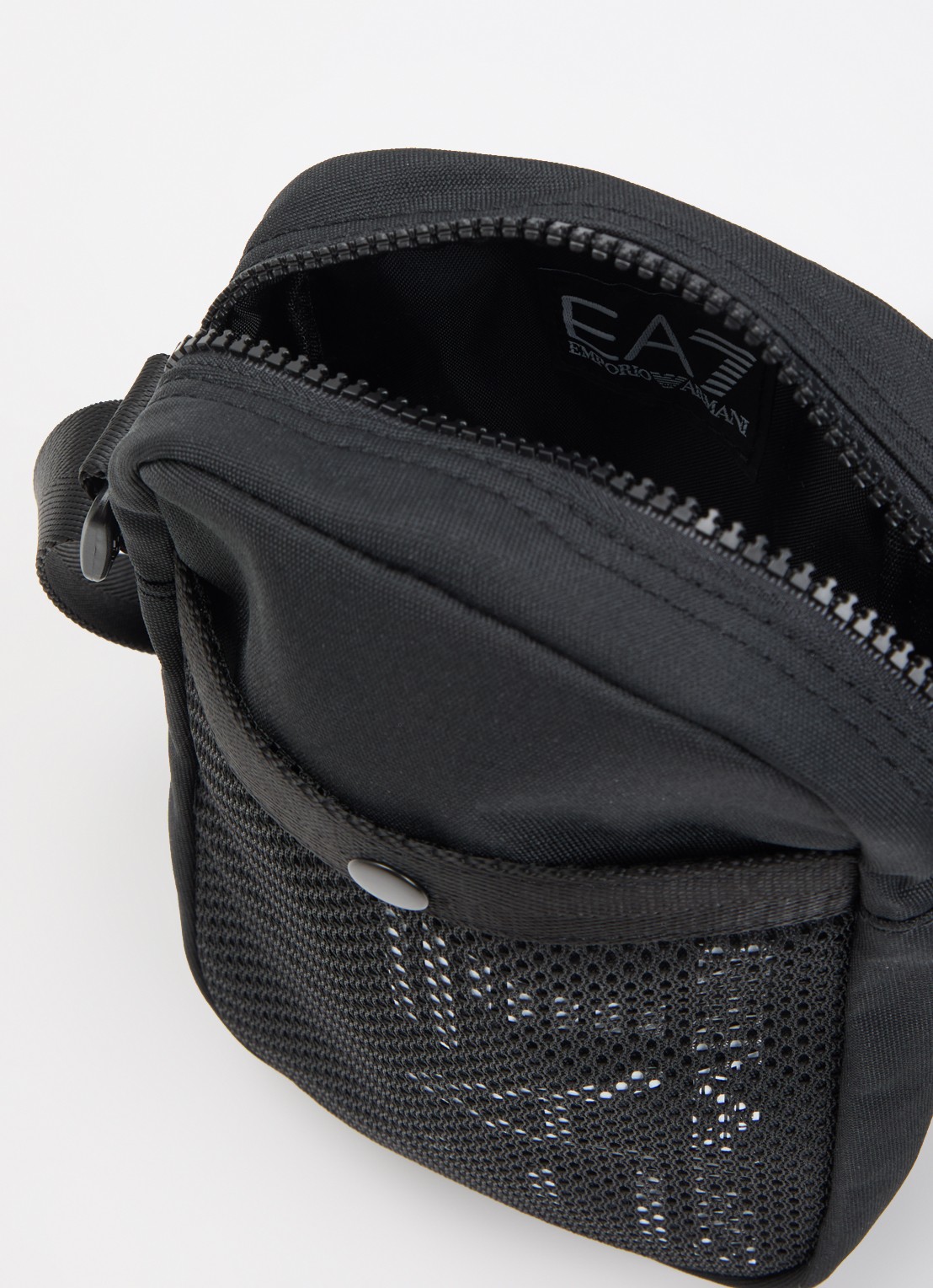 Armani EA7 crossbody tas met logo - detail 2 zwart