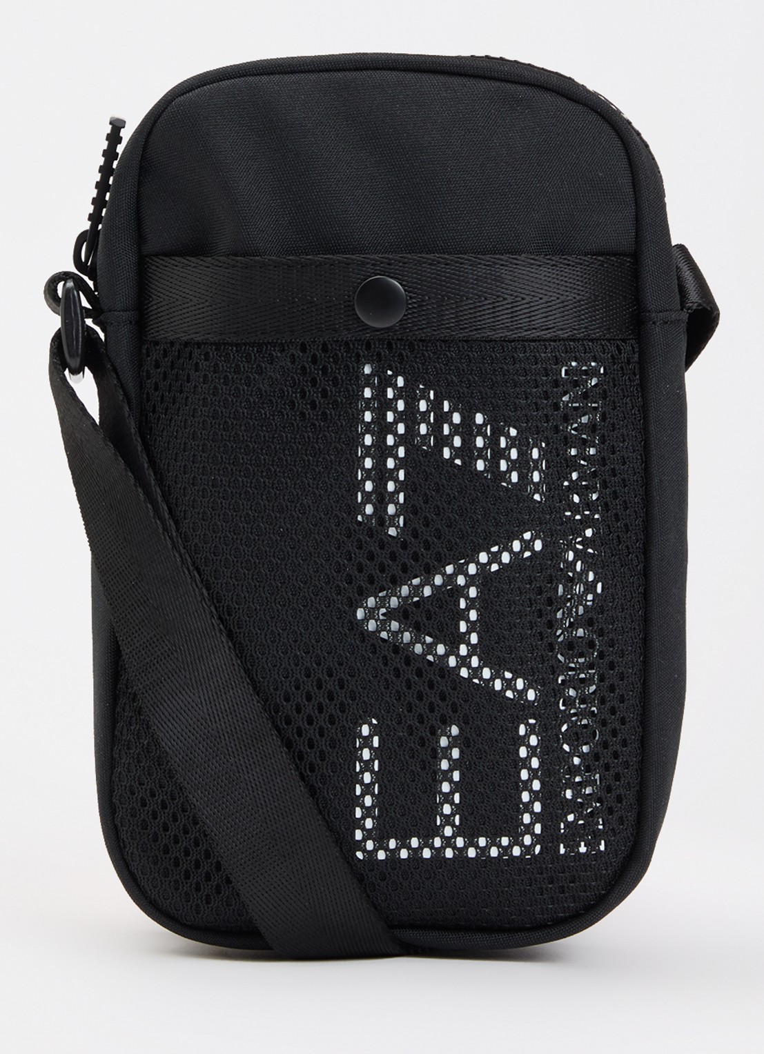 Armani EA7 crossbody tas met logo - voorkant 5 zwart
