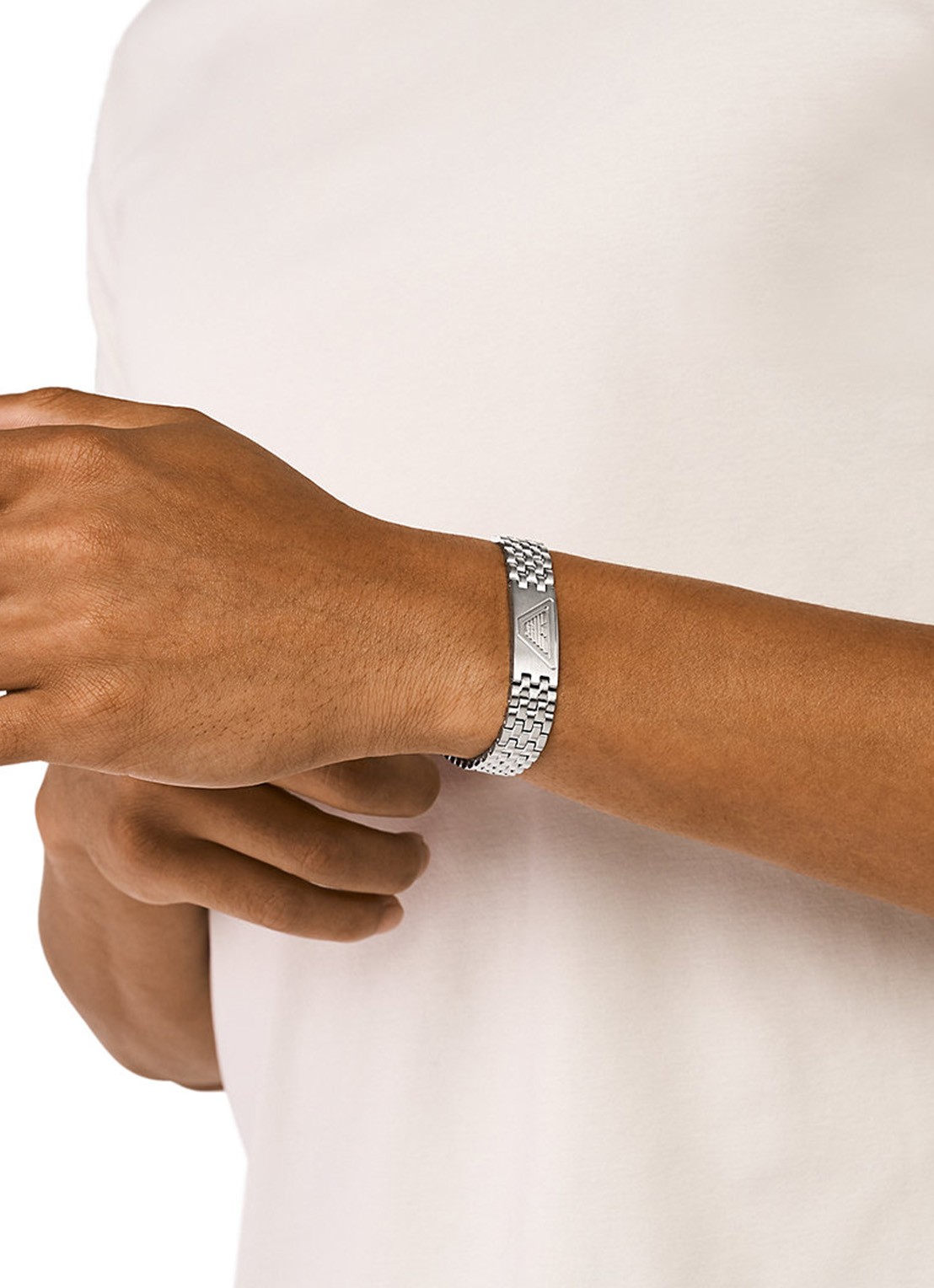 Armani Eagle armband EGS3126040 - voorkant 2 zilver