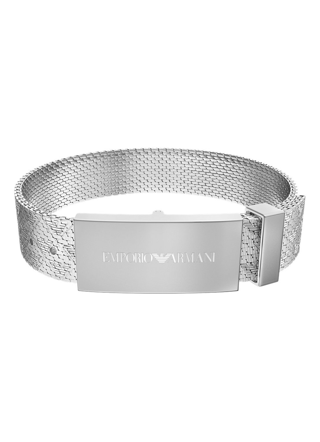 Armani Eagle Logo armband EGS3363040 - voorkant 3 zilver