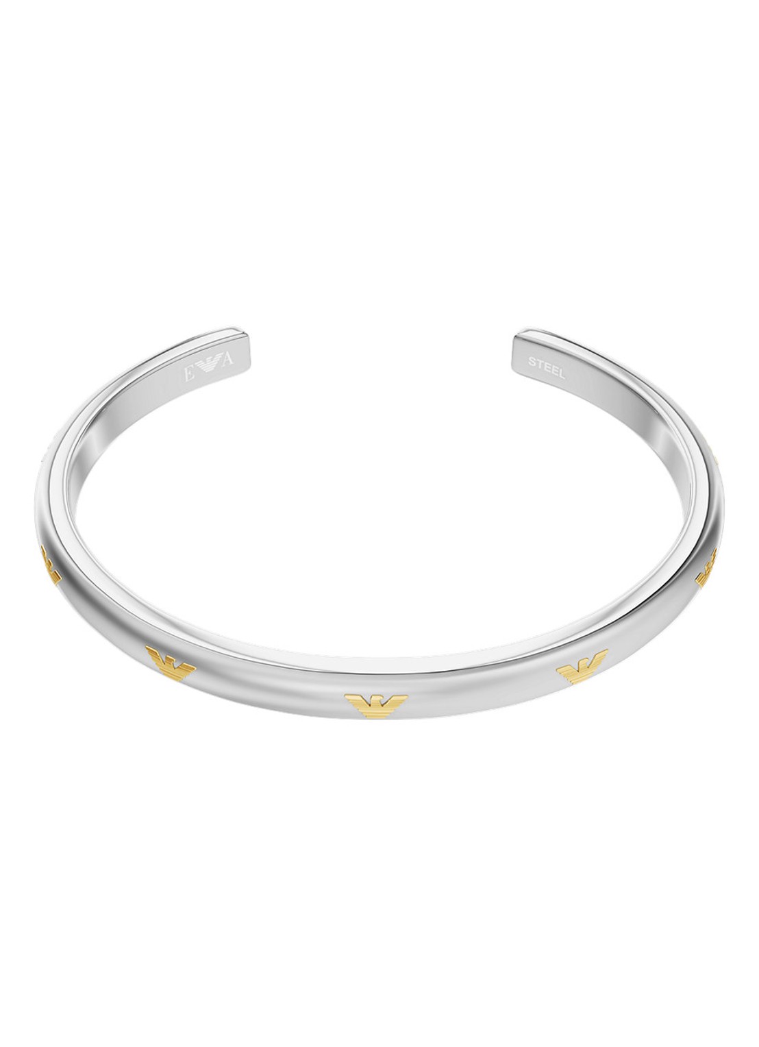 Armani Eagle Logo bangle EGS3374040 - voorkant 3 zilver