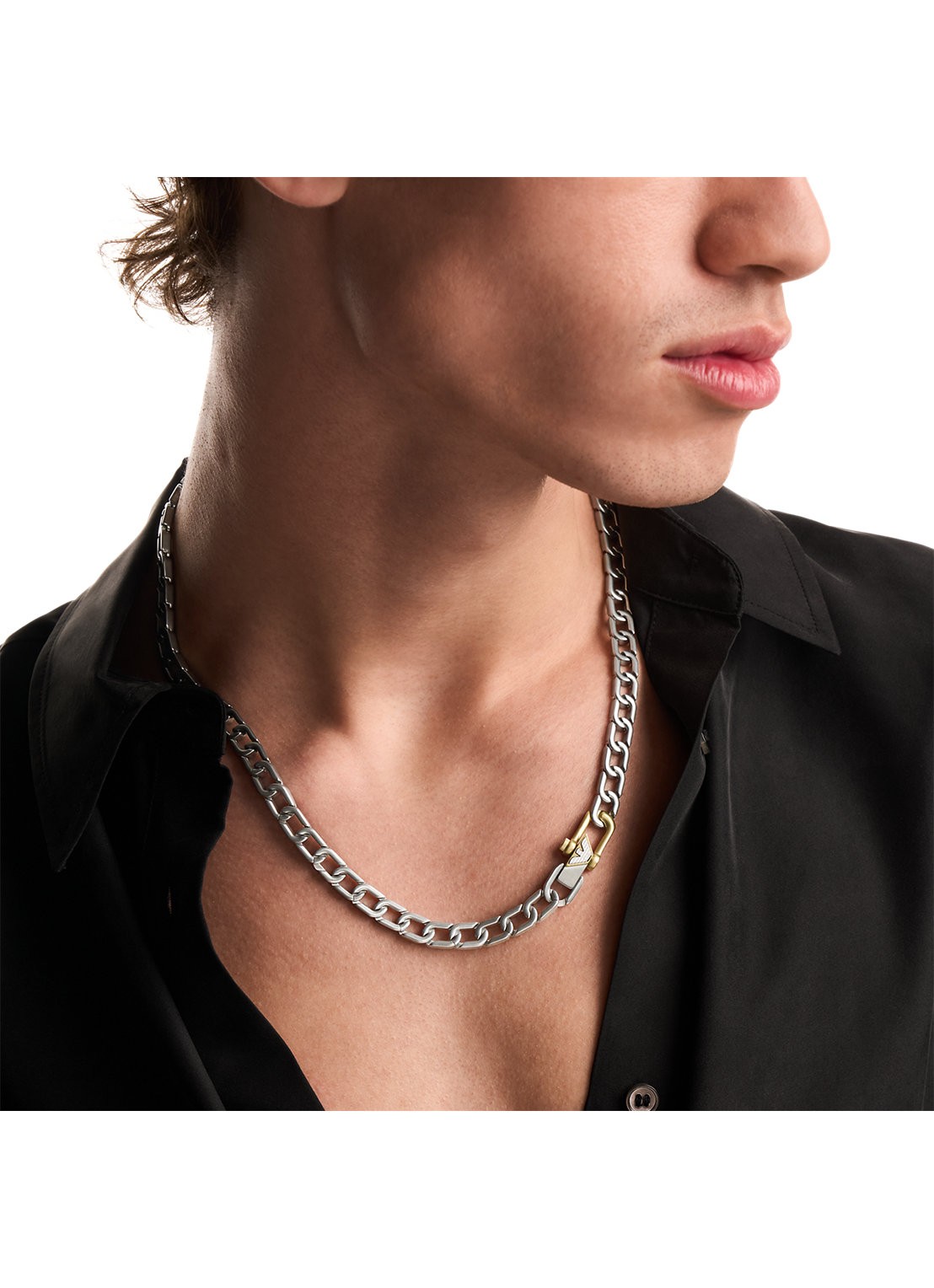 Armani Eagle Logo ketting EGS3372040 - detail 2 zilver