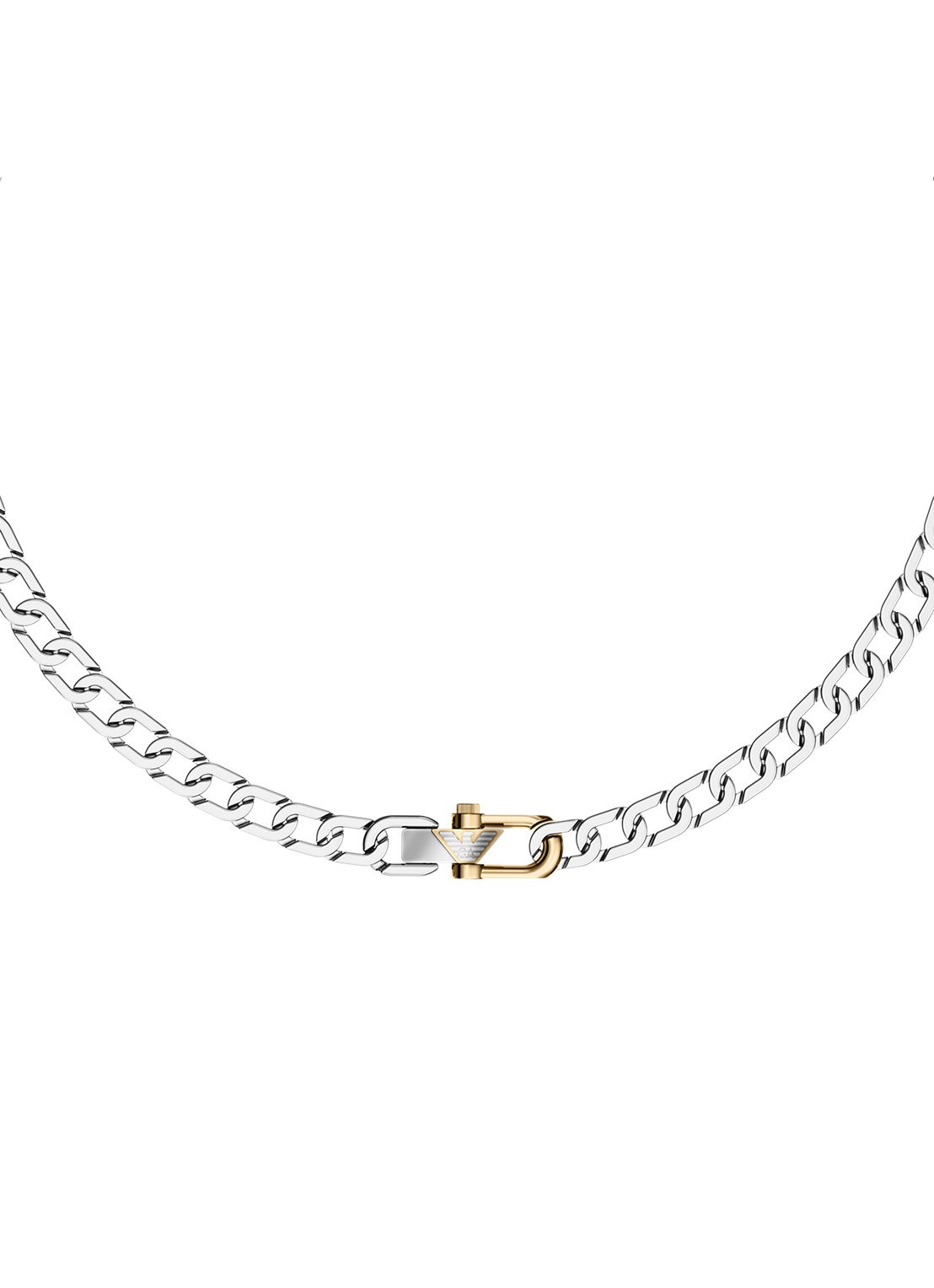 Armani Eagle Logo ketting EGS3372040 - voorkant 3 zilver