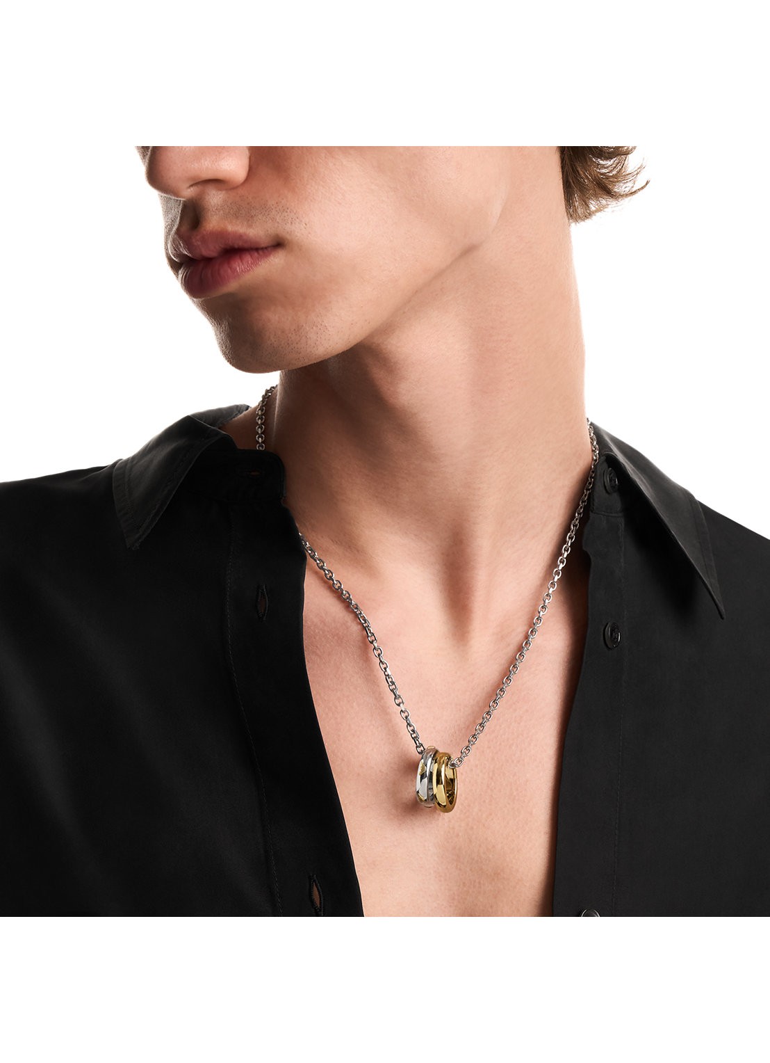 Armani Eagle Logo ketting EGS3375040 - detail 3 zilver