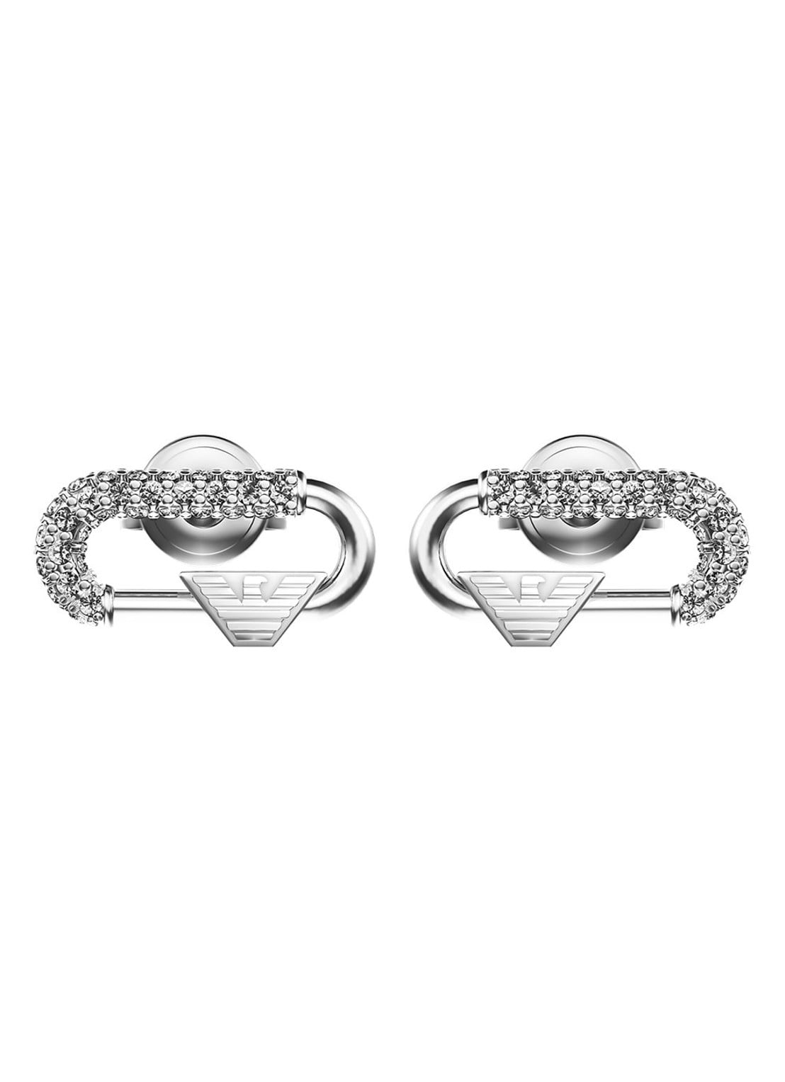 Armani Eagle Logo oorstekers EGS3403040 - detail 2 zilver