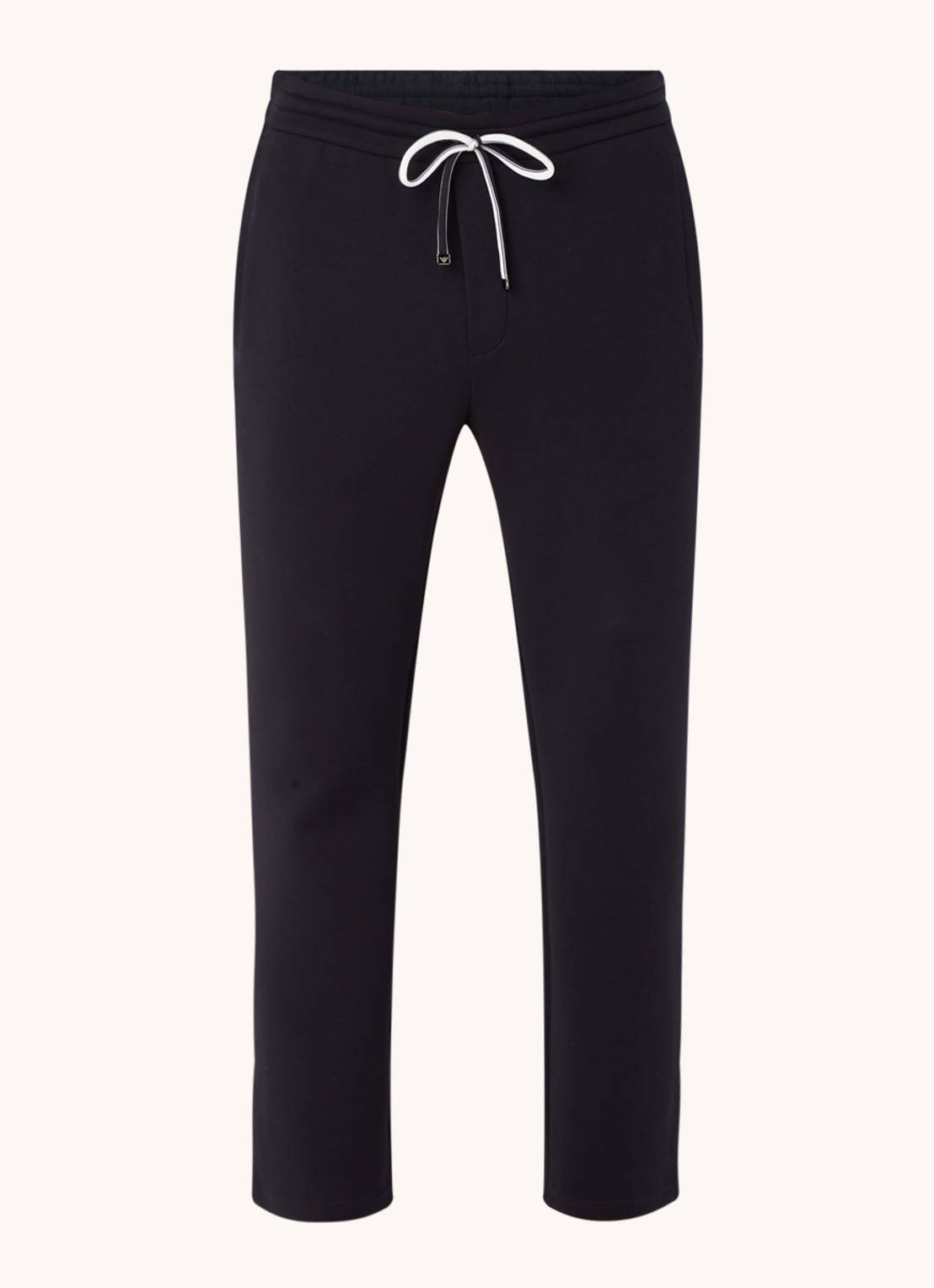 Armani Essential tapered fit joggingbroek met steekzakken - voorkant 4 donkerblauw