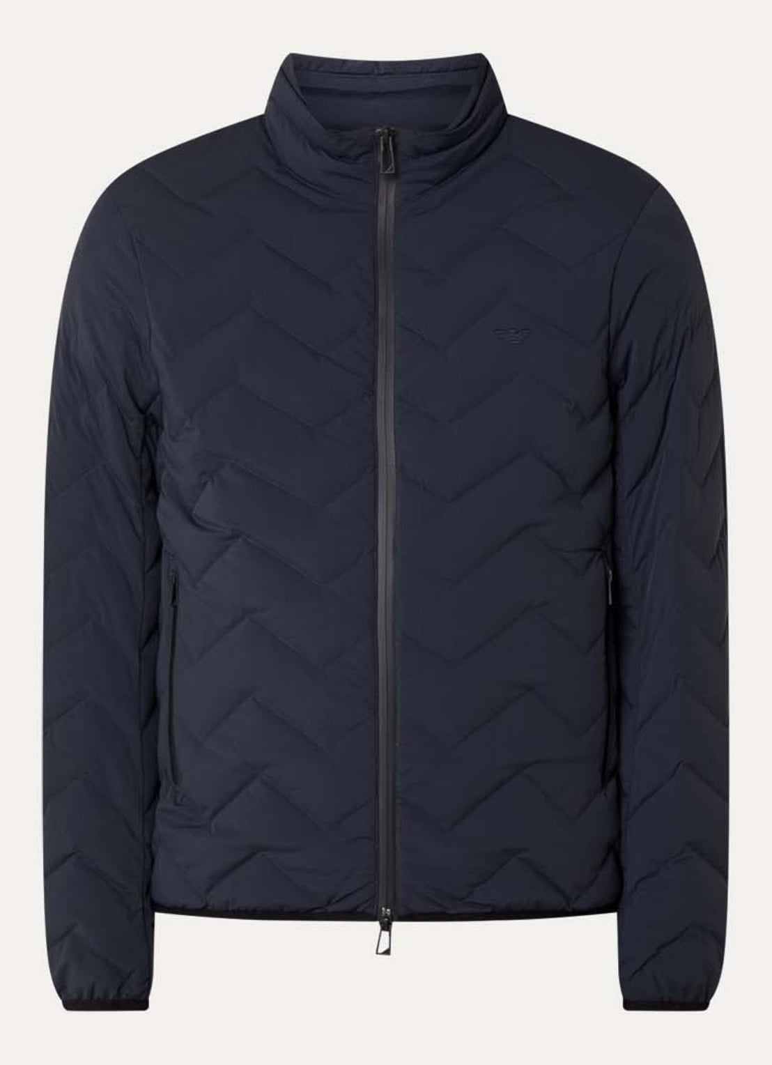 Armani Gewatteerd jack met donsvulling - voorkant 3 iconico 0920 blu nav / donkerblauw