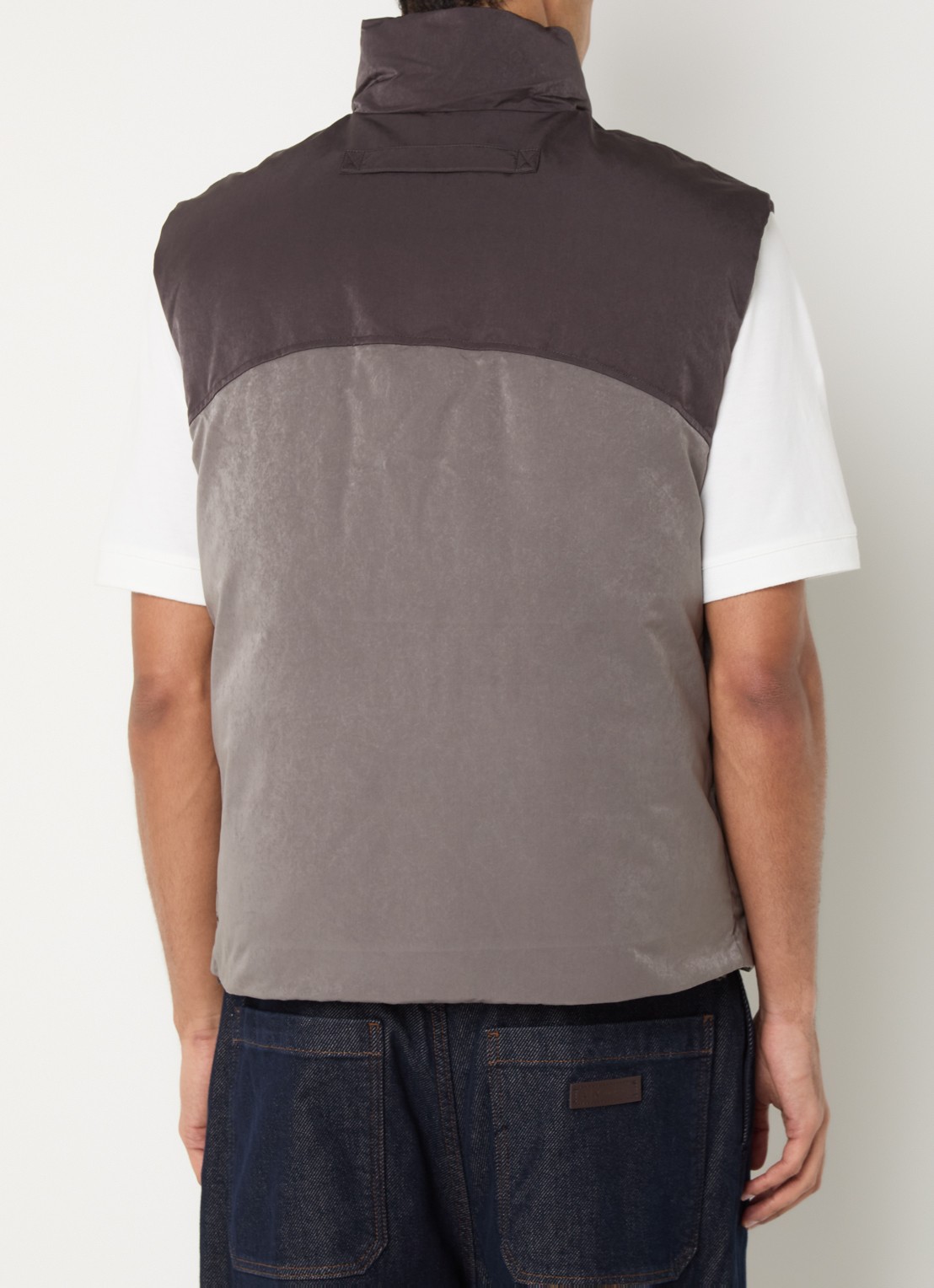 Armani Gewatteerde bodywarmer met steekzakken - achterkant 3 antraciet