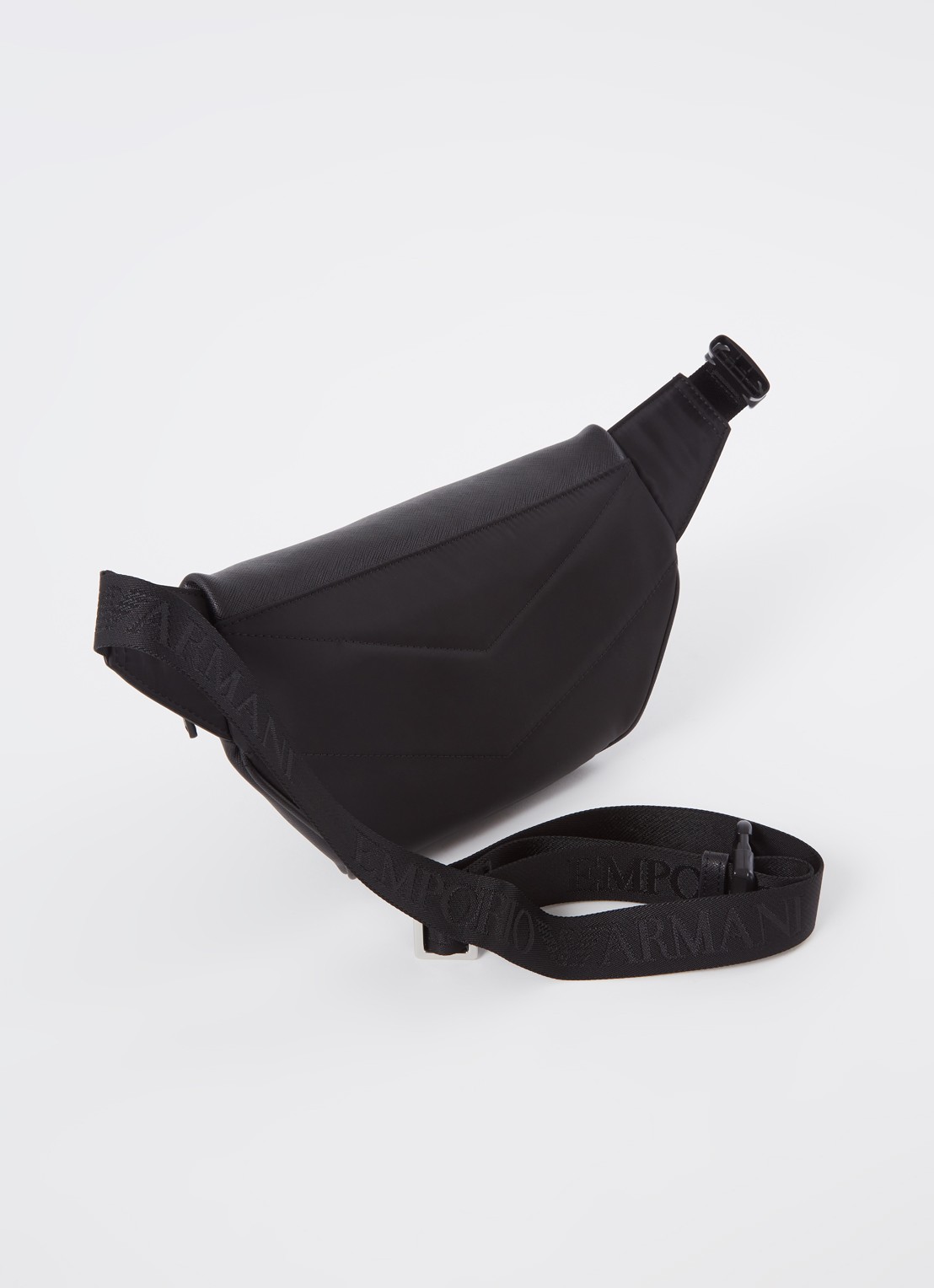 Armani Heuptas met leren details - achterkant 4 zwart