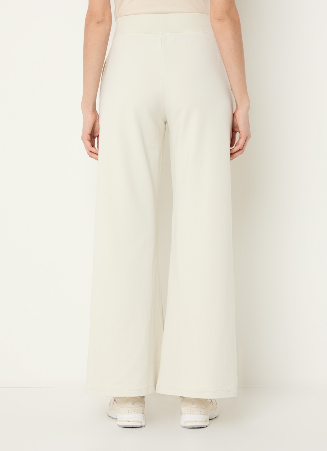 Armani High waist flared fit joggingbroek met steekzakken - achterkant 4 grijs