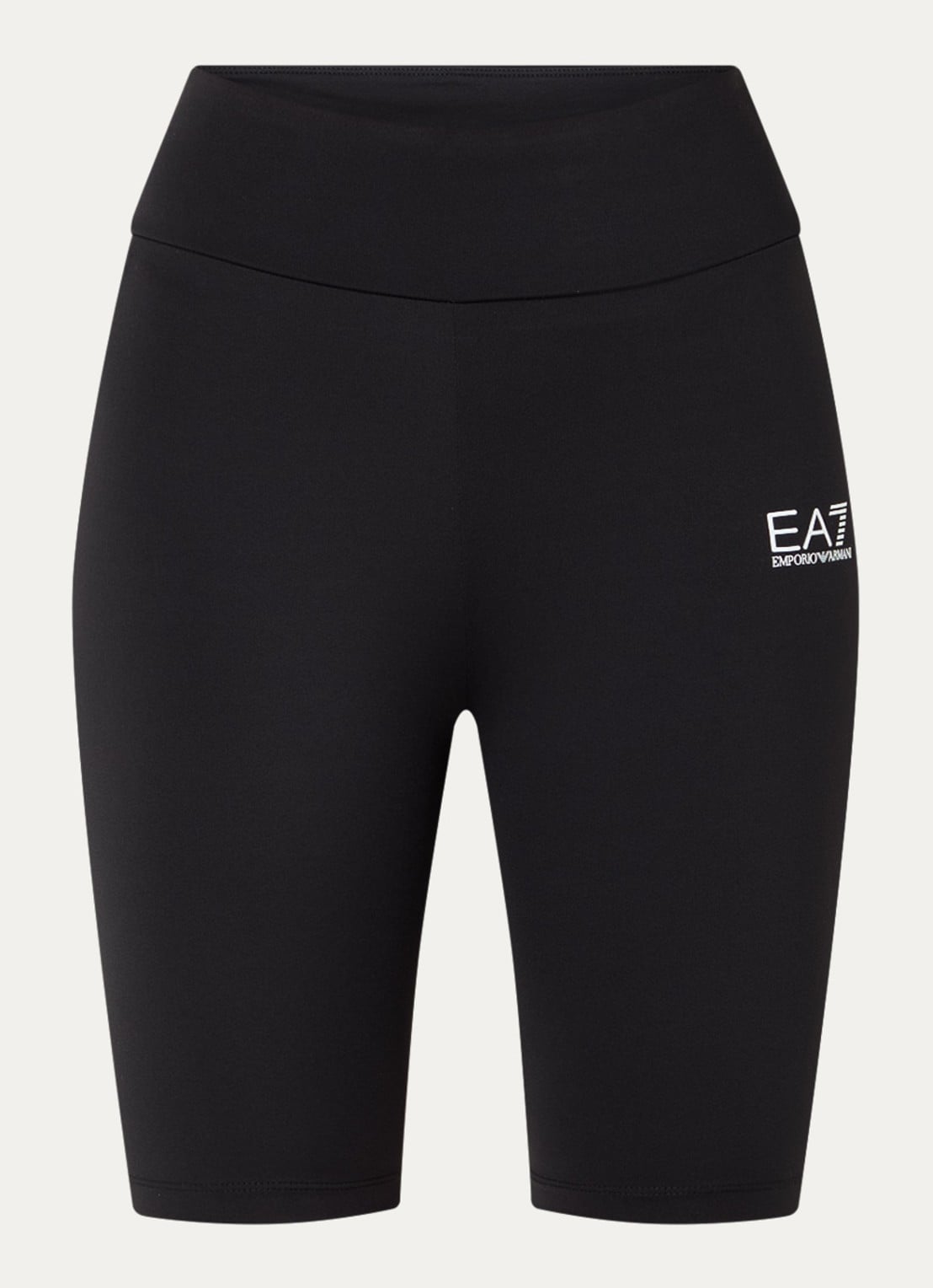 Armani High waist skinny fit compressie fietsbroek  - voorkant 4 zwart