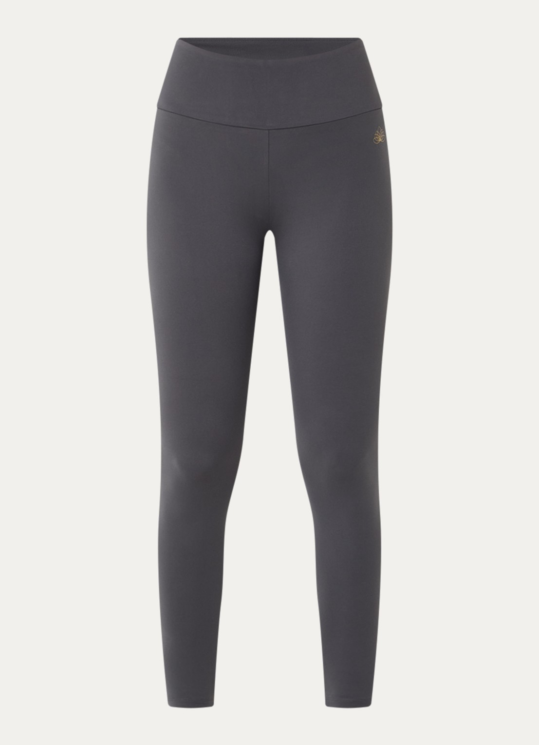 Armani High waist skinny fit legging met logo - voorkant 4 brons