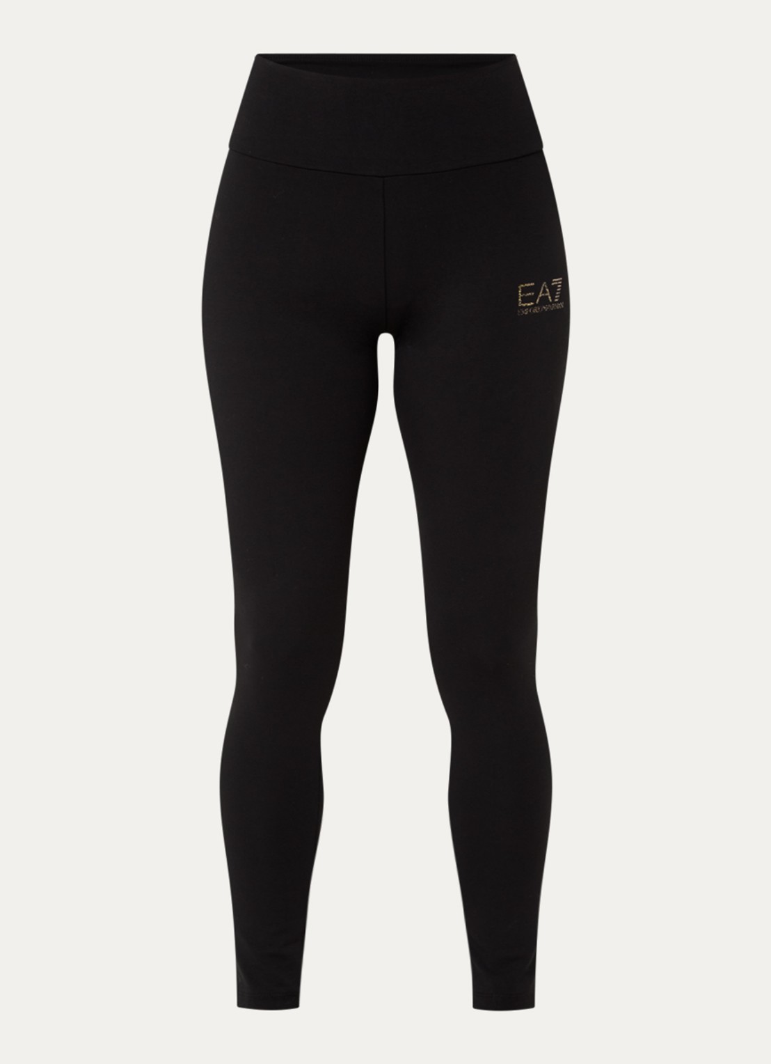 Armani High waist skinny fit trainingslegging met logo - voorkant 4 zwart