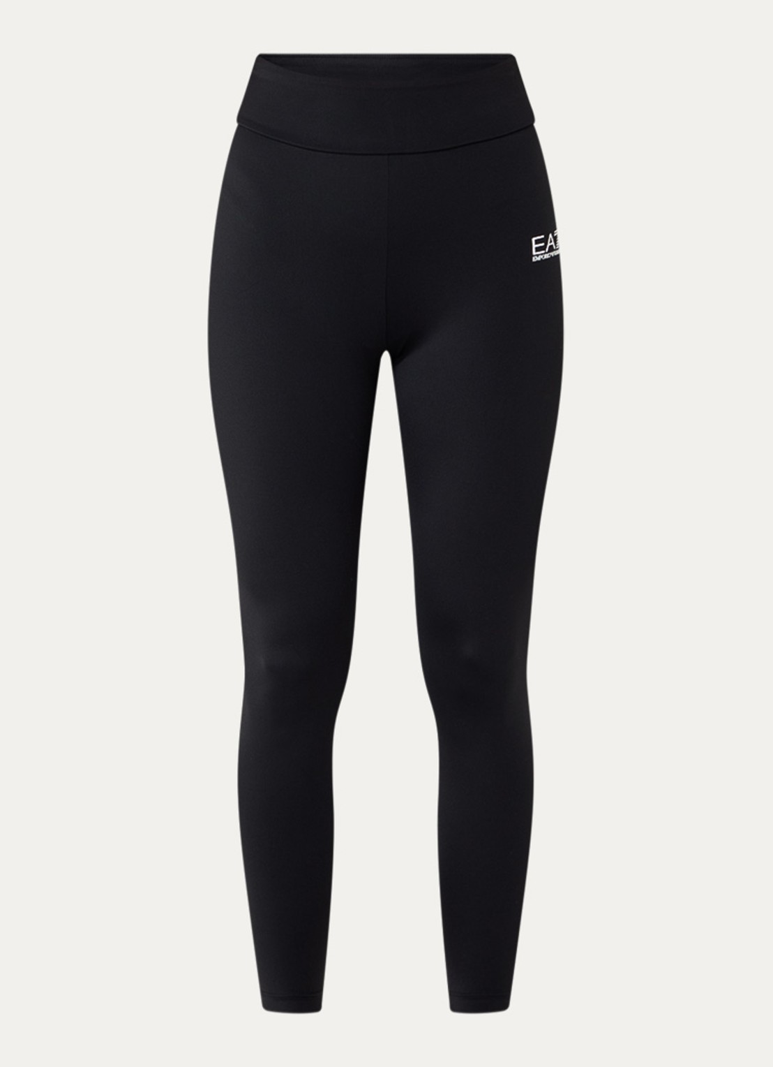 Armani High waist trainingslegging met logo - voorkant 4 zwart